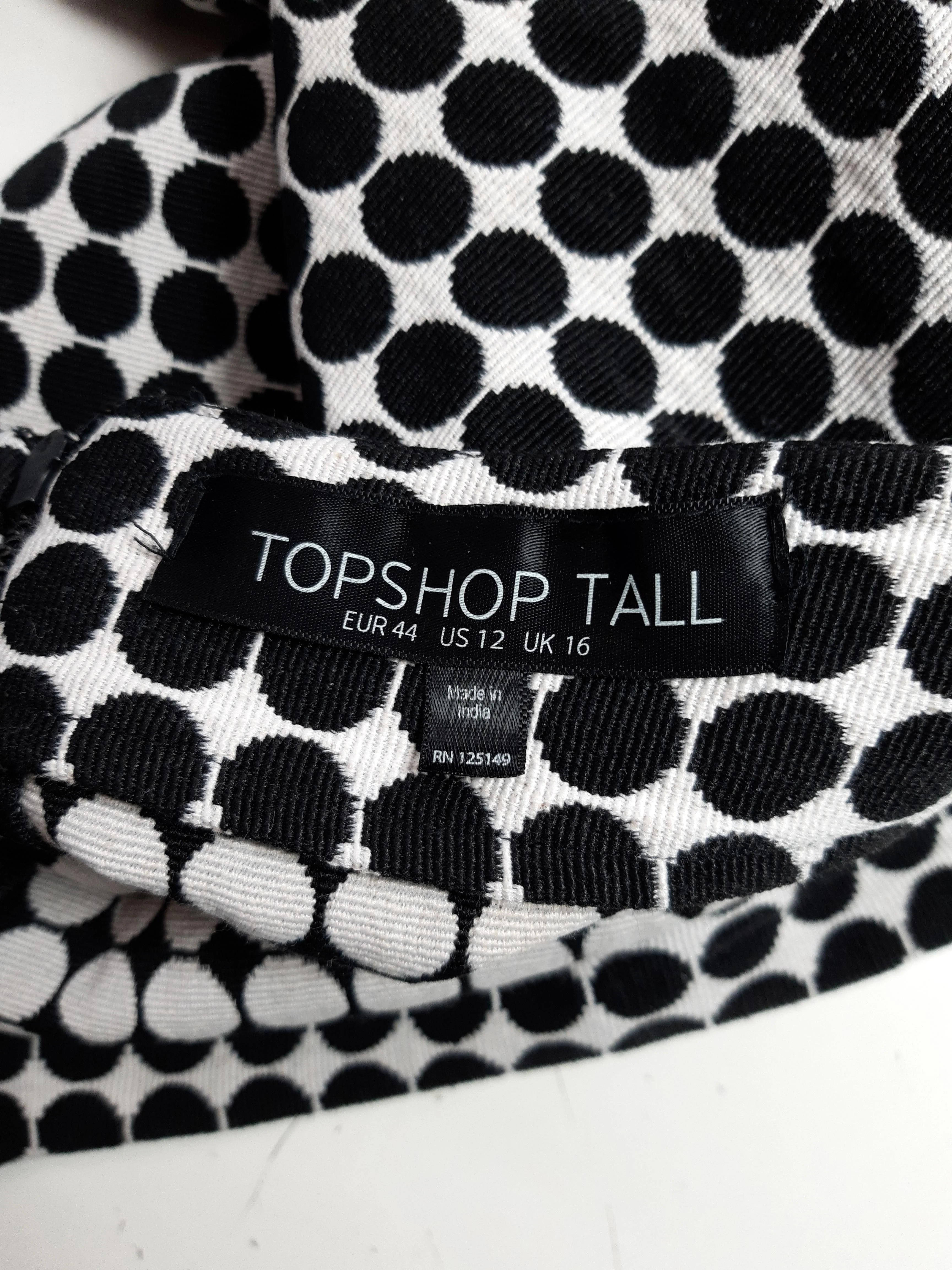 Topshop Women's Mini Skirt UK 16 Multi Polkadot Cotton with Polyester Short Mini - Image 5