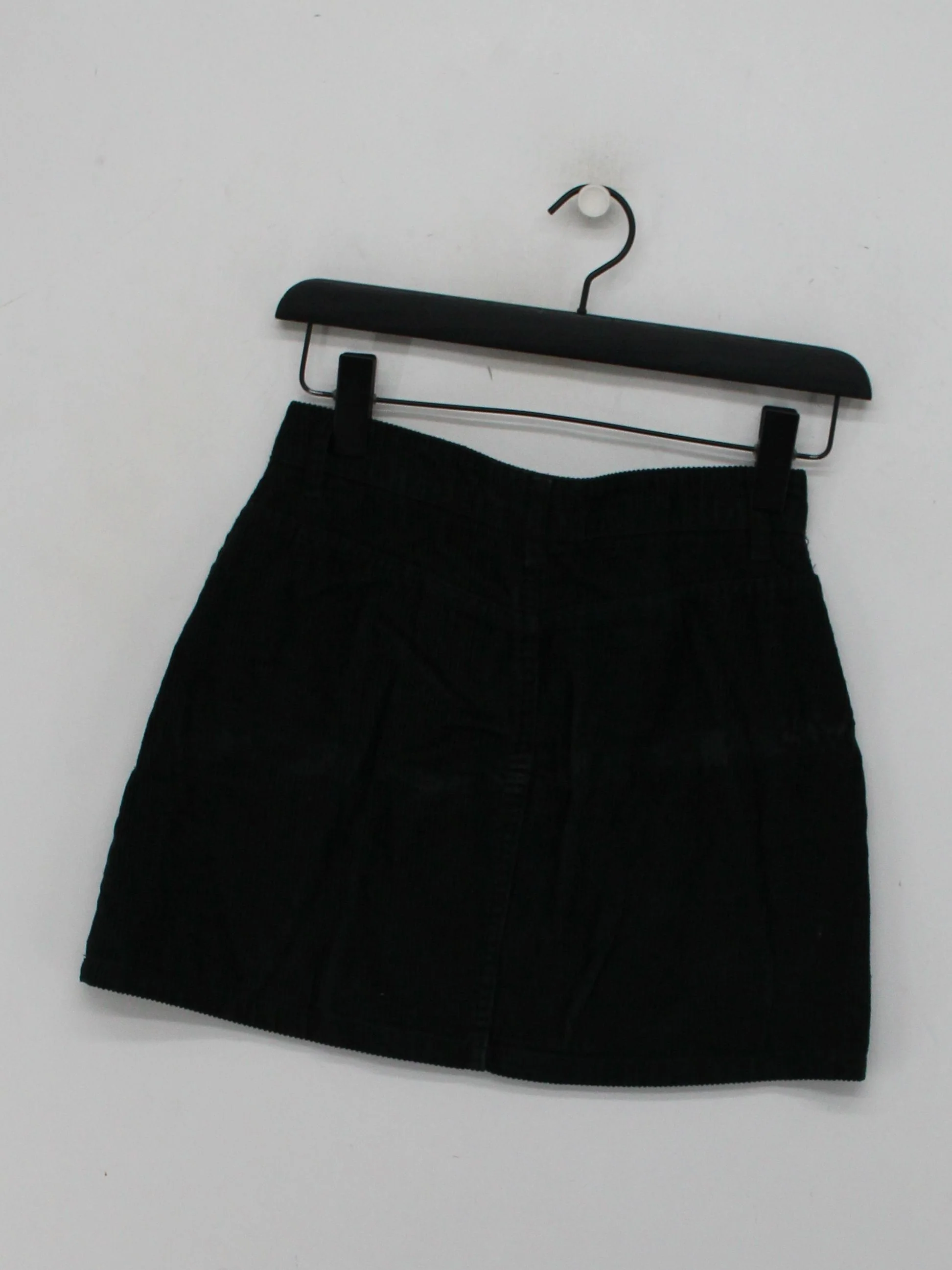 Topshop Women's Mini Skirt UK 6 Black 100% Cotton Short Mini - Image 2
