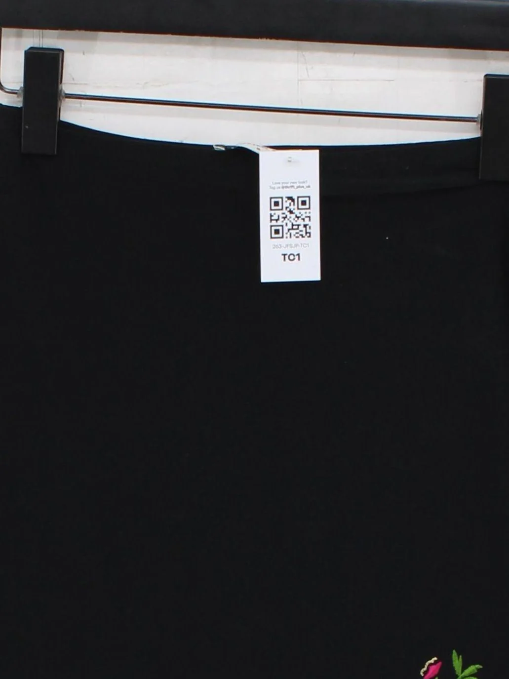 Topshop Women's Mini Skirt UK 8 Black Floral Polyester with Elastane Short Mini - Image 3