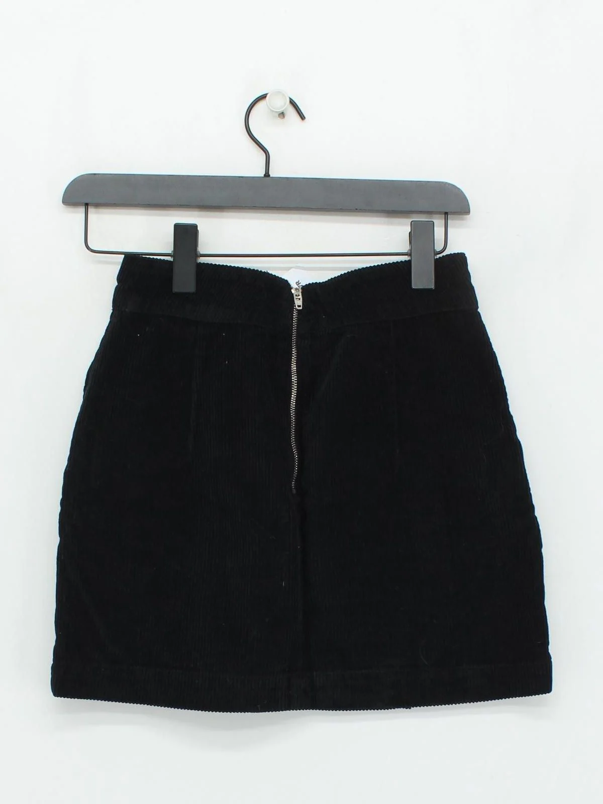 Topshop Women's Mini Skirt UK 8 Black Polyester with Cotton Short Mini - Image 2