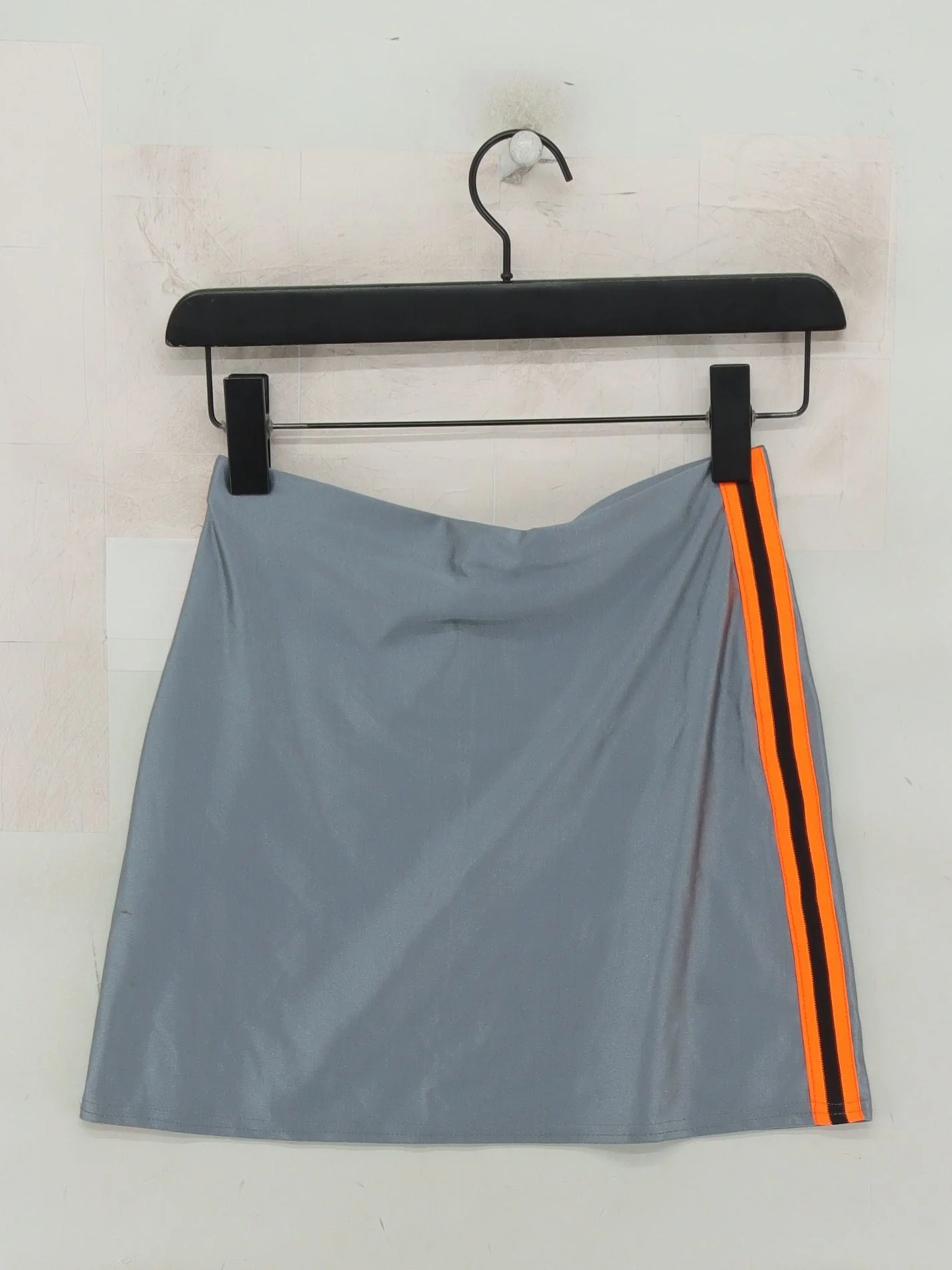 Topshop Women's Mini Skirt UK 8 Grey Polyamide with Elastane Short Mini - Image 2