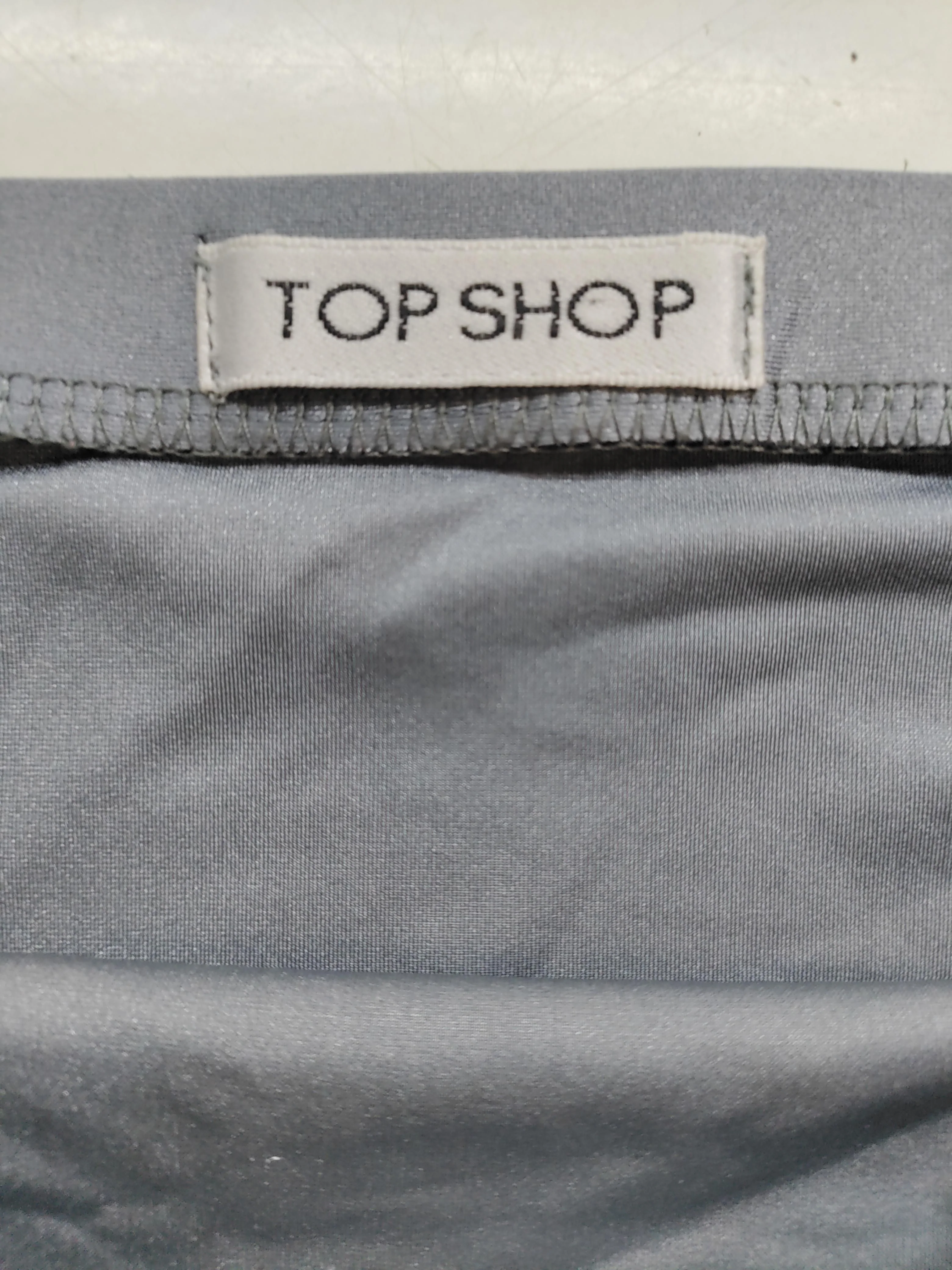 Topshop Women's Mini Skirt UK 8 Grey Polyamide with Elastane Short Mini - Image 6