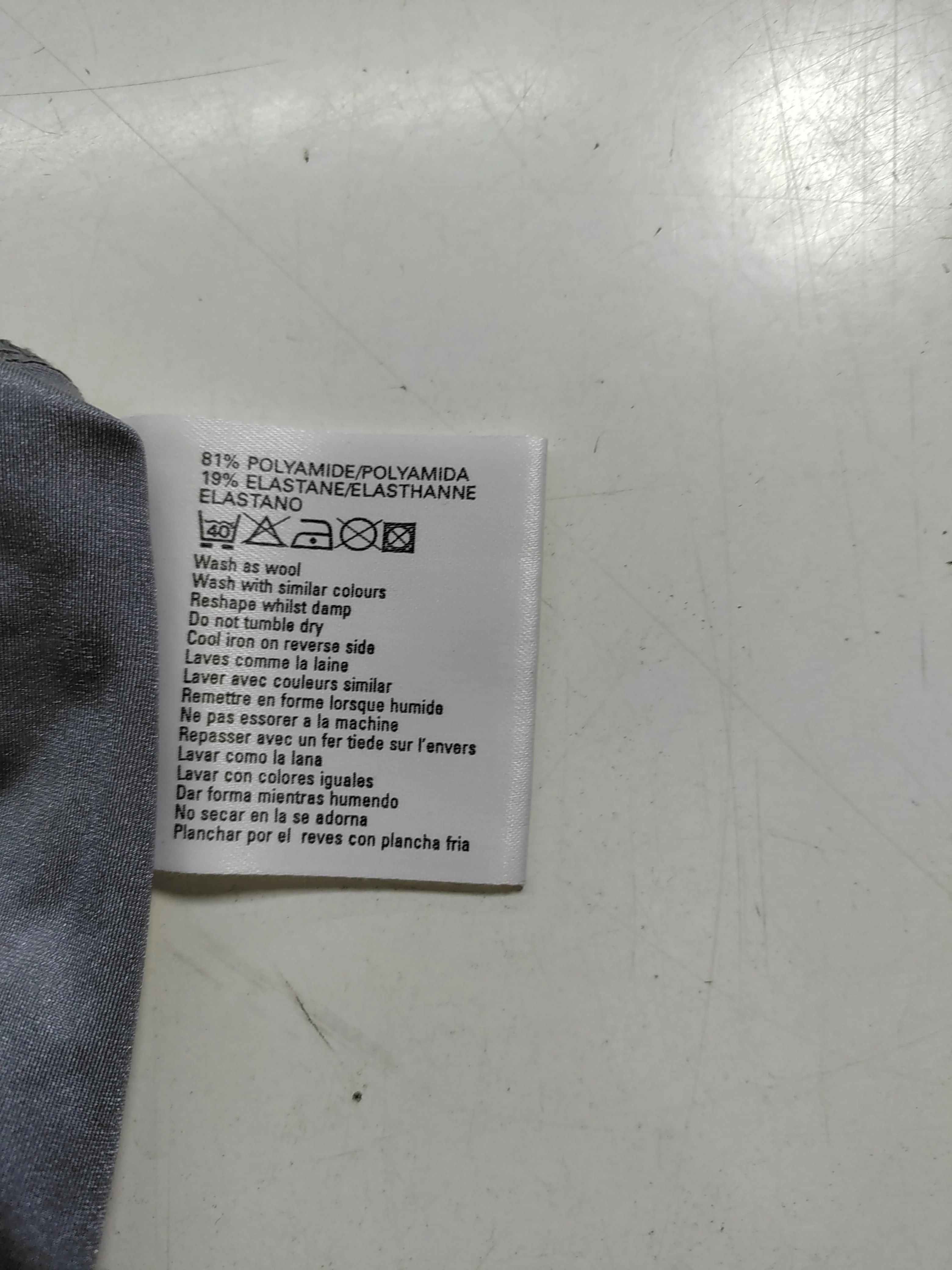 Topshop Women's Mini Skirt UK 8 Grey Polyamide with Elastane Short Mini - Image 7