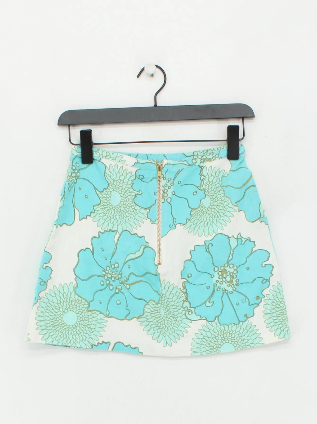 Topshop Women's Mini Skirt UK 8 White Floral 100% Other Short Mini - Image 2