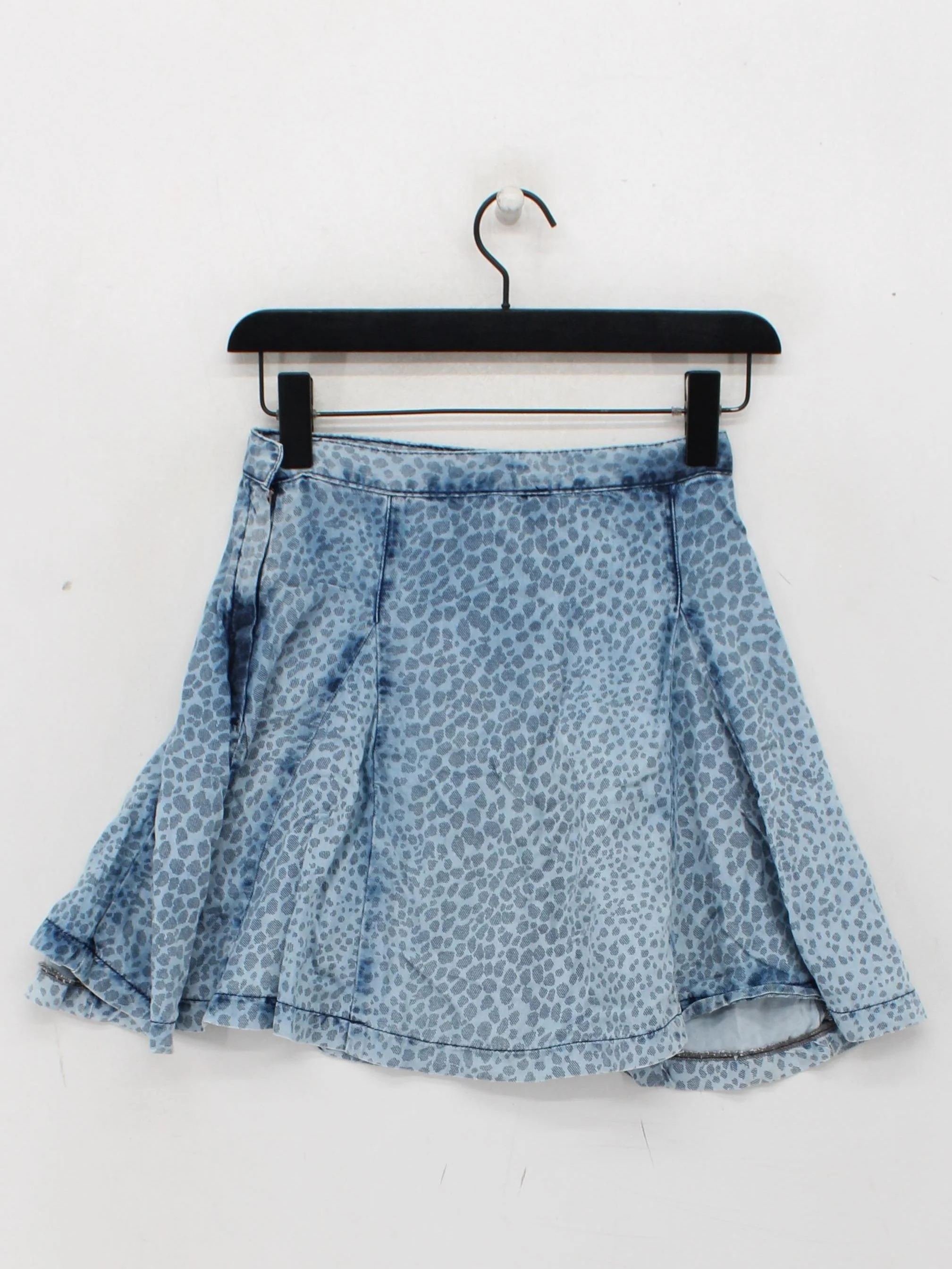 Topshop Women's Mini Skirt W 25 in Blue 100% Lyocell Modal Mini - Image 2