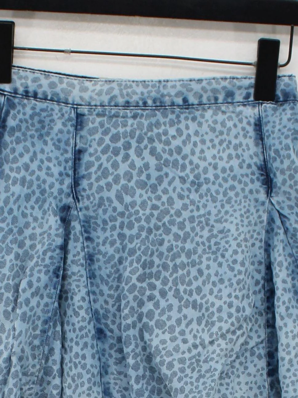 Topshop Women's Mini Skirt W 25 in Blue 100% Lyocell Modal Mini - Image 3