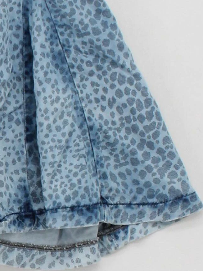 Topshop Women's Mini Skirt W 25 in Blue 100% Lyocell Modal Mini - Image 4