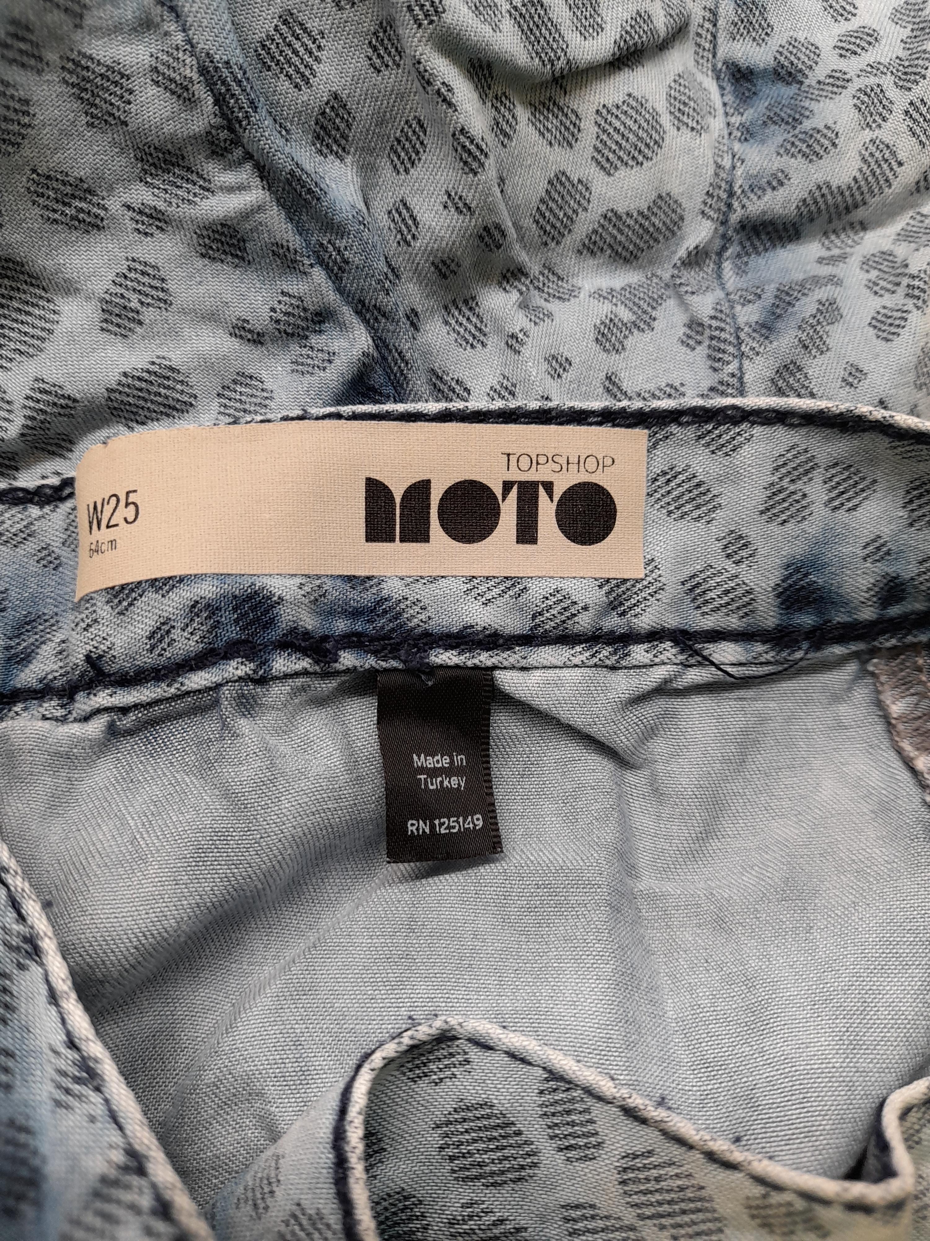 Topshop Women's Mini Skirt W 25 in Blue 100% Lyocell Modal Mini - Image 5