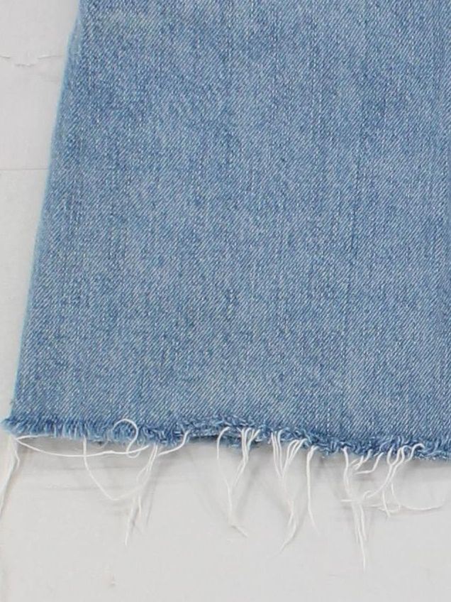 Topshop Women's Mini Skirt XS Blue 100% Cotton Short Mini - Image 4