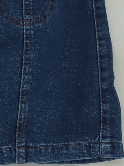 Topshop Women's Mini Skirt XS Blue 100% Cotton Short Mini - Image 4