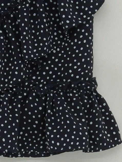 Topshop Women's Mini Skirt XS Blue Polkadot 100% Polyester Short Mini - Image 4