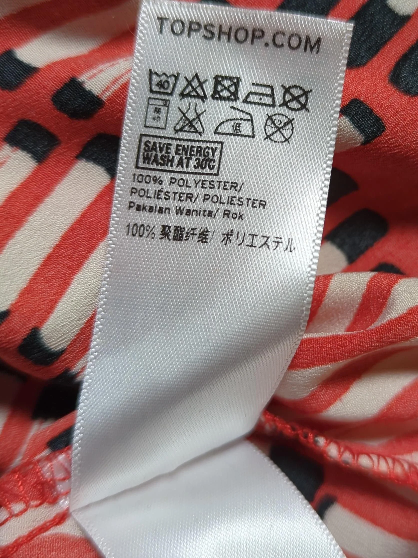 Topshop Women's Mini Skirt XS Multi Geometric 100% Polyester Short Mini - Image 6