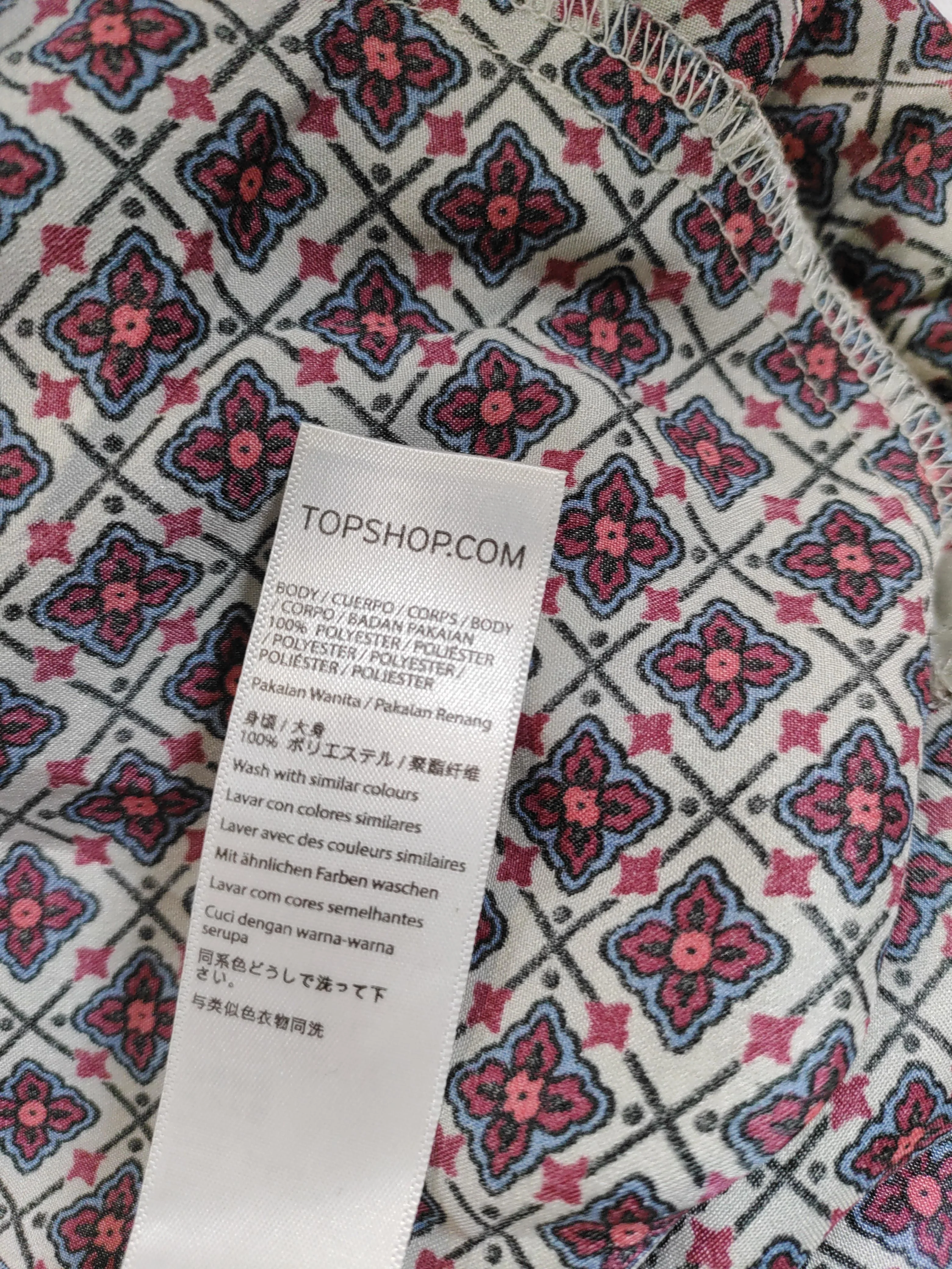 Topshop Women's Playsuit S Multi Geometric 100% Polyester Playsuit - Image 6