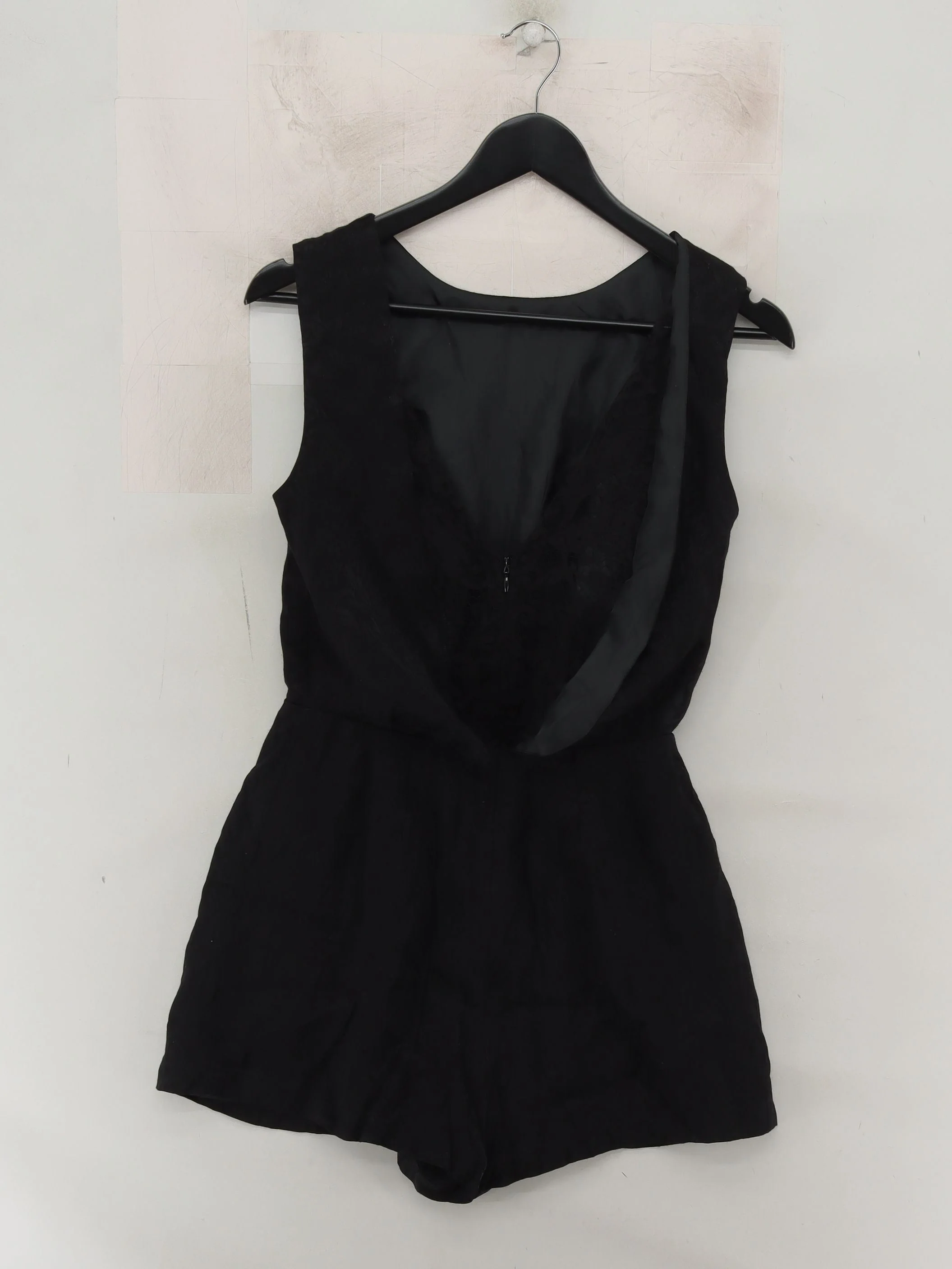 Topshop Women's Playsuit UK 10 Black Viscose - Image 2