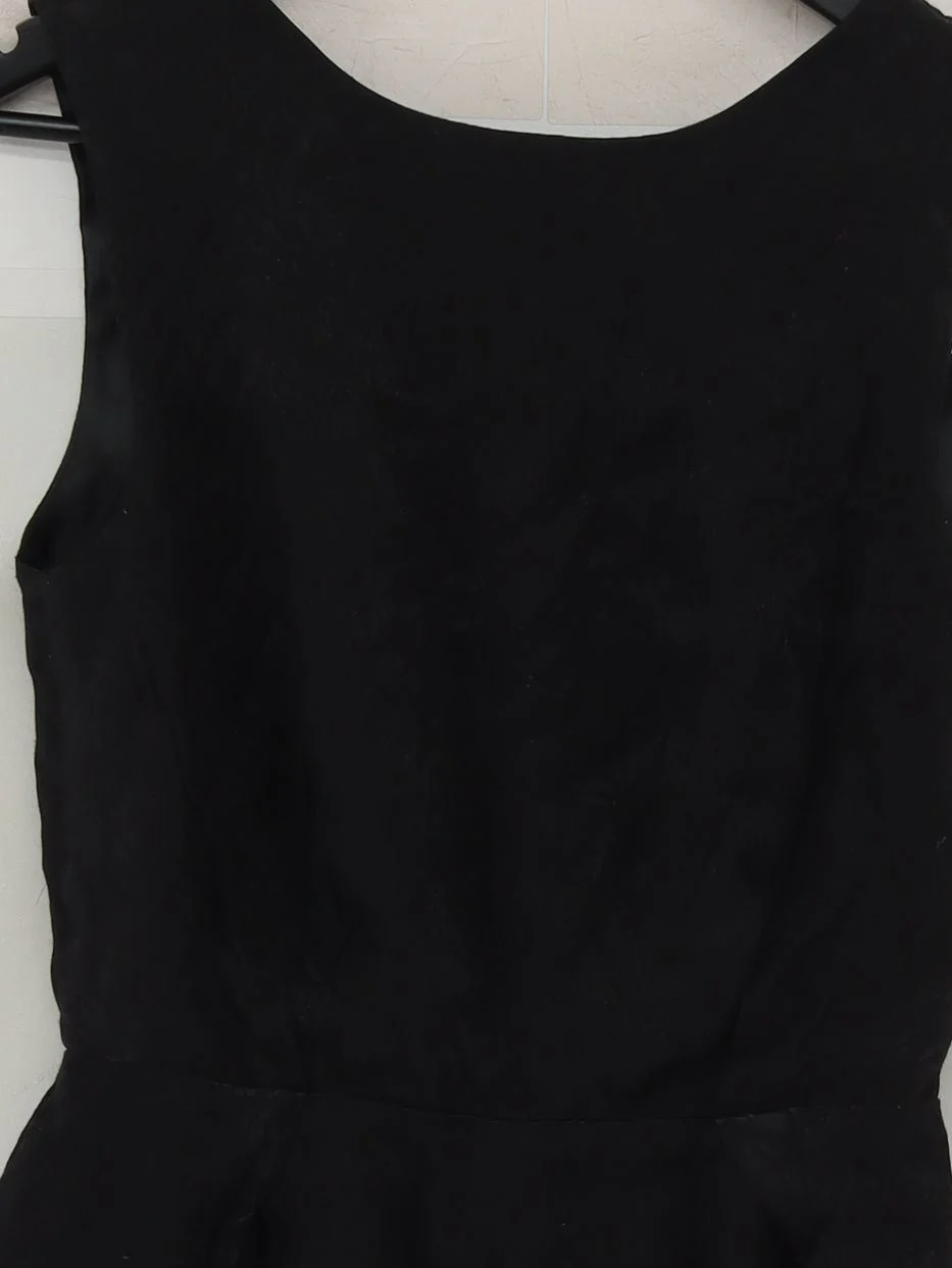 Topshop Women's Playsuit UK 10 Black Viscose - Image 3