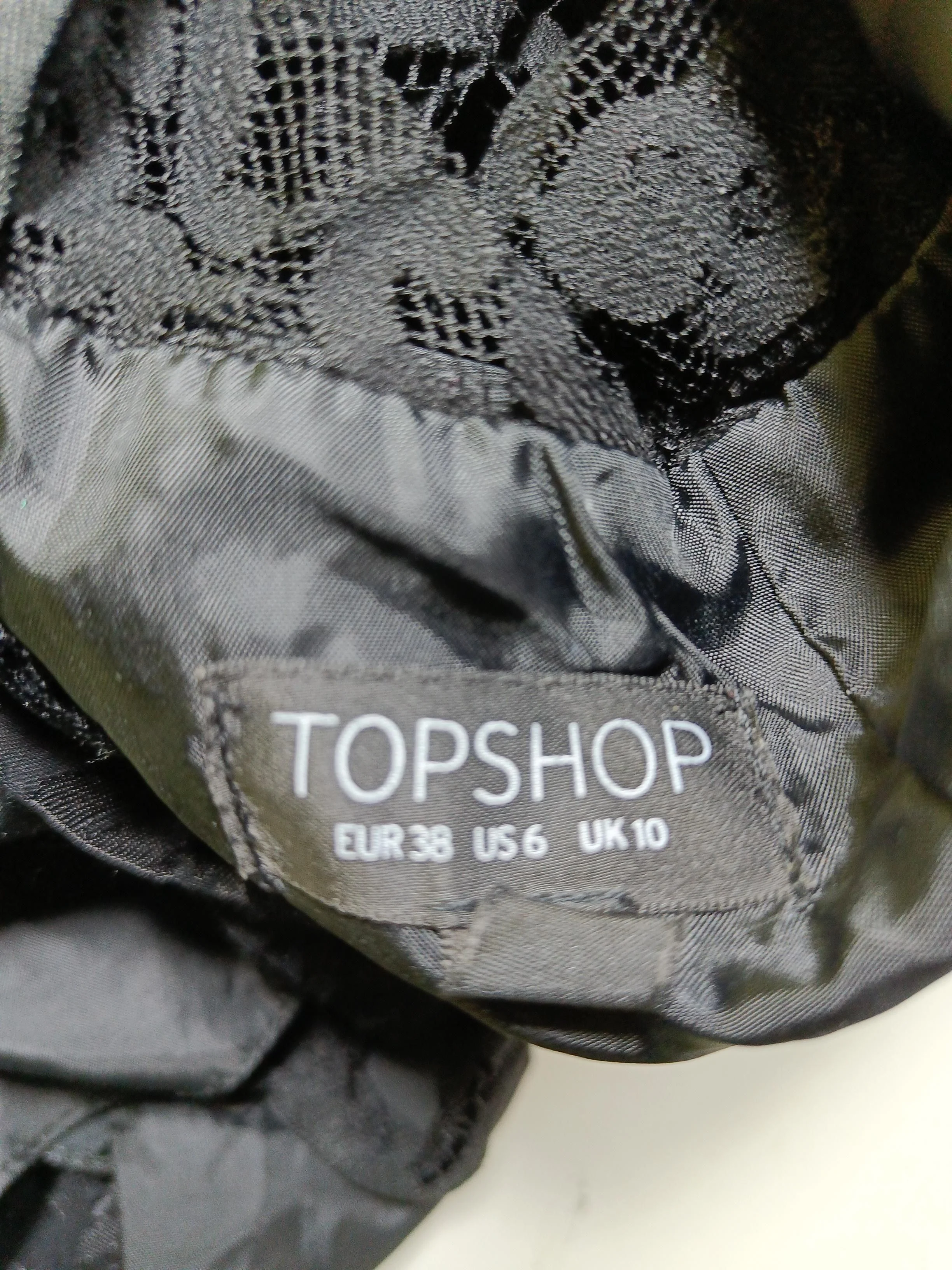 Topshop Women's Playsuit UK 10 Black Viscose - Image 5