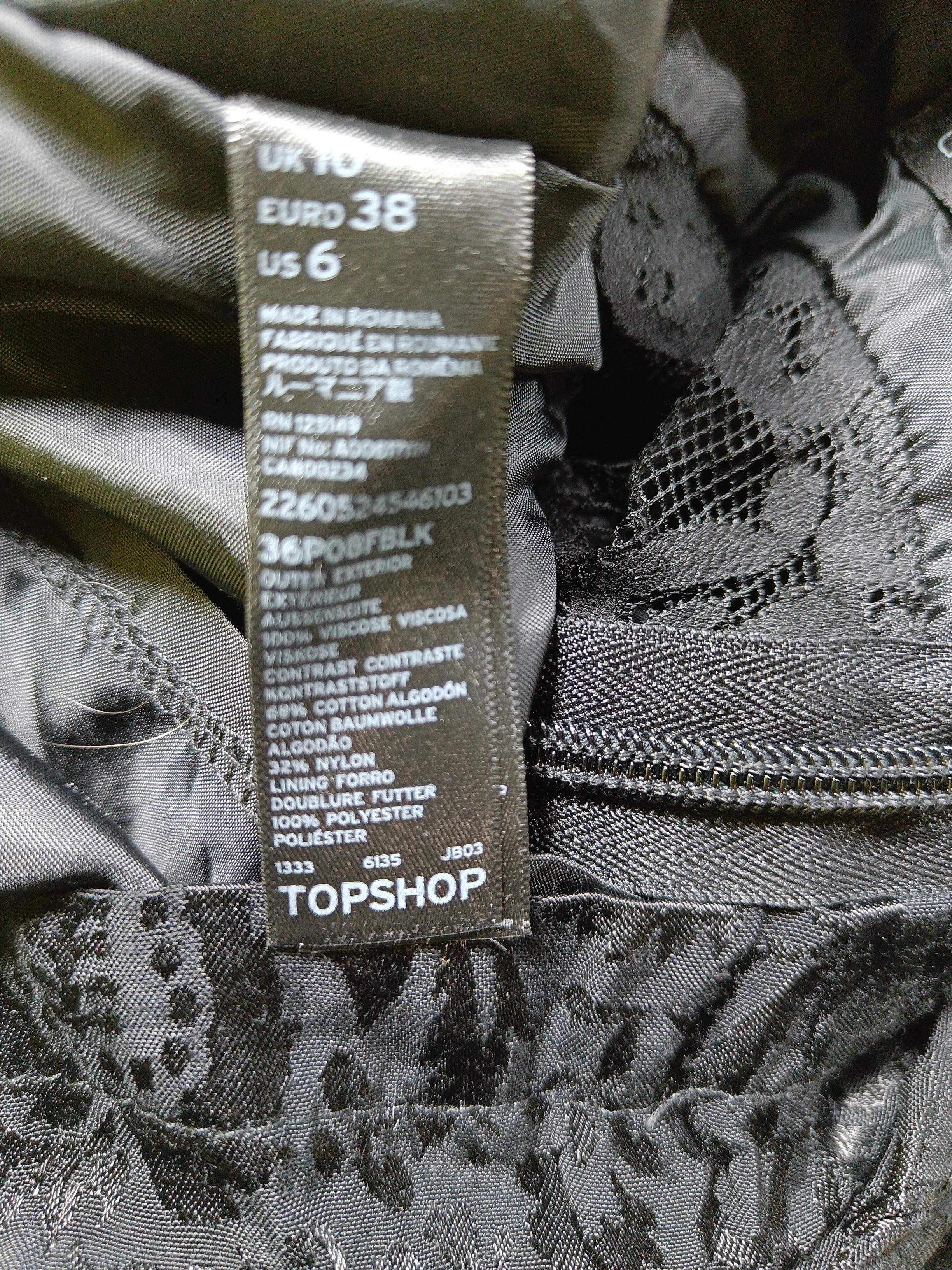 Topshop Women's Playsuit UK 10 Black Viscose - Image 6