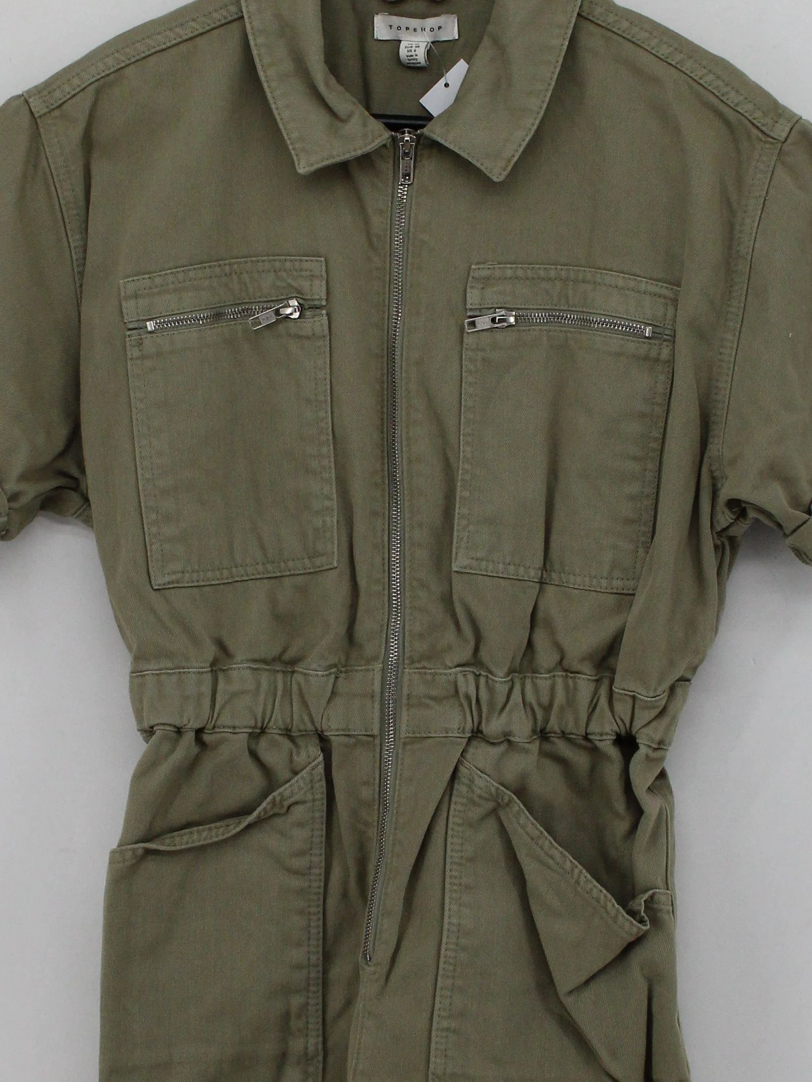 Topshop Women's Playsuit UK 12 Green 100% Other Playsuit - Image 3