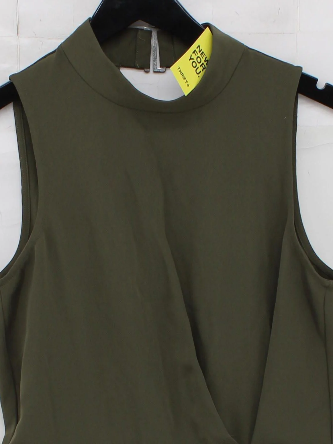 Topshop Women's Playsuit UK 12 Green 100% Polyester Playsuit - Image 3