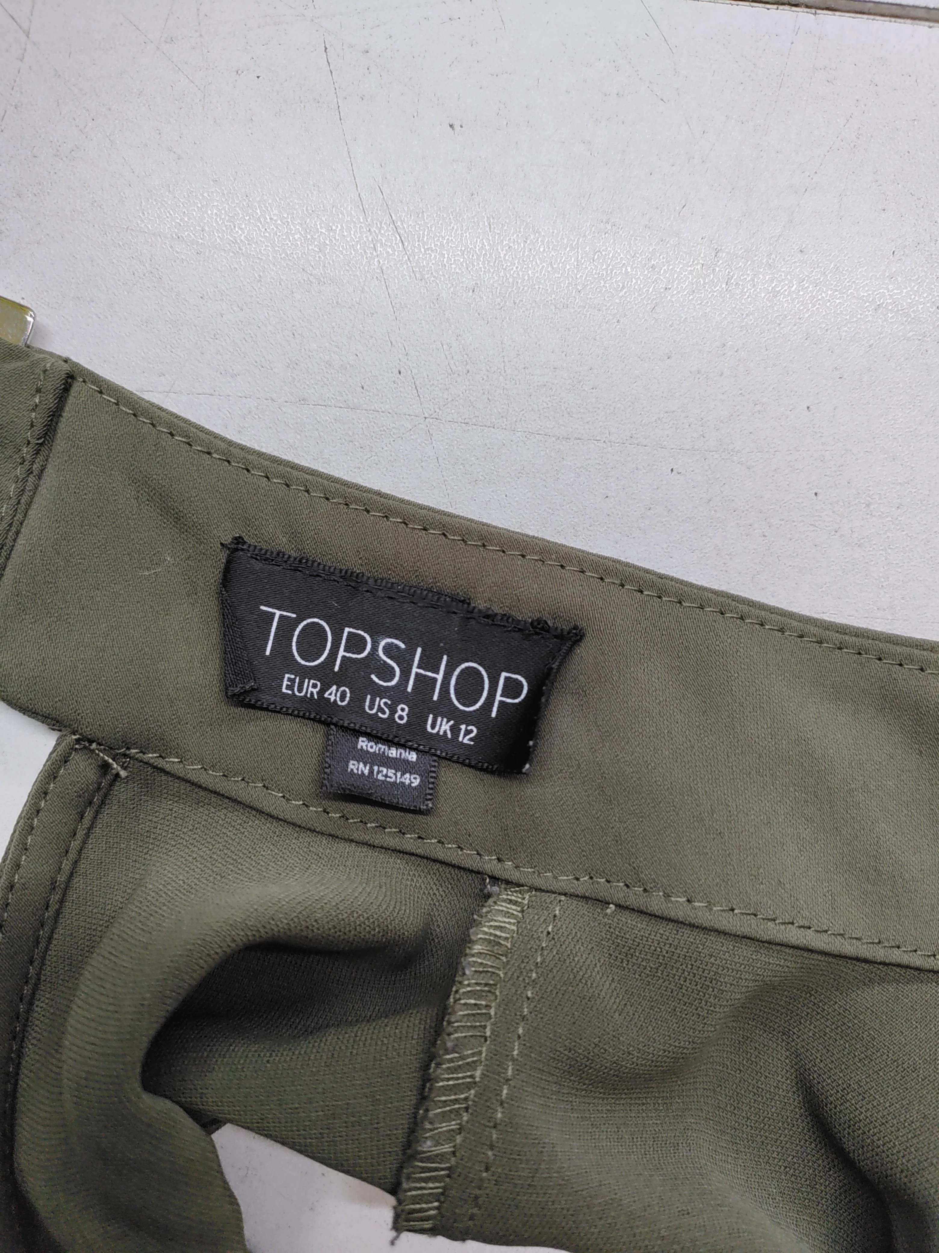 Topshop Women's Playsuit UK 12 Green 100% Polyester Playsuit - Image 5