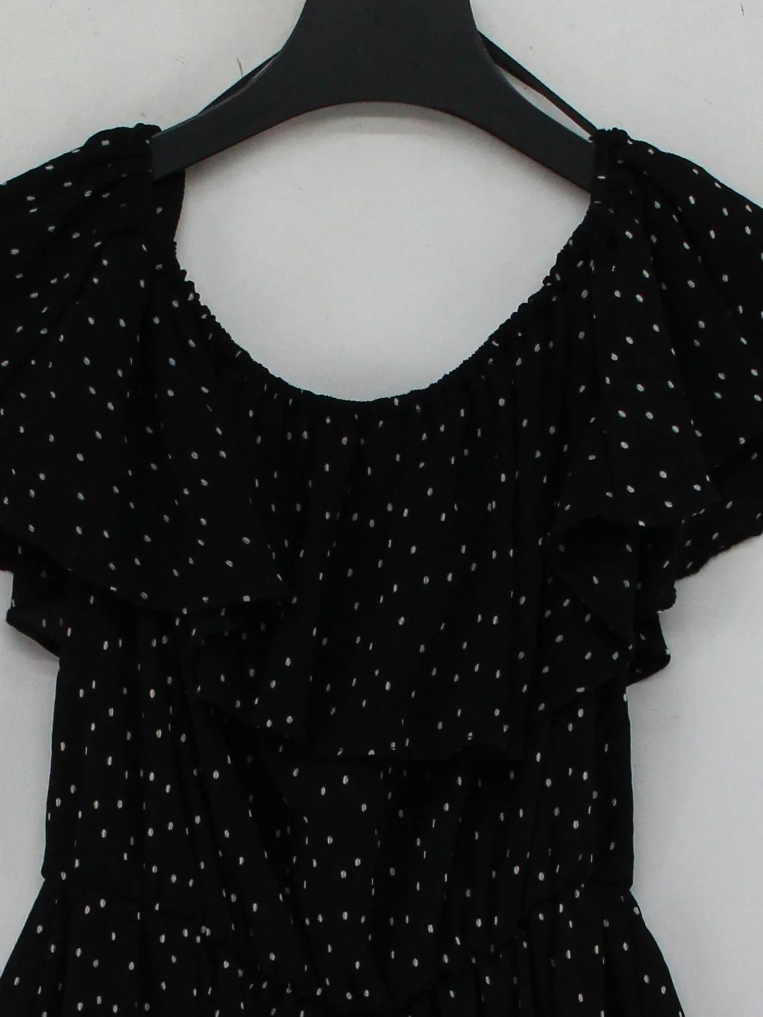 Topshop Women's Playsuit UK 6 Black Polkadot 100% Other Playsuit - Image 3