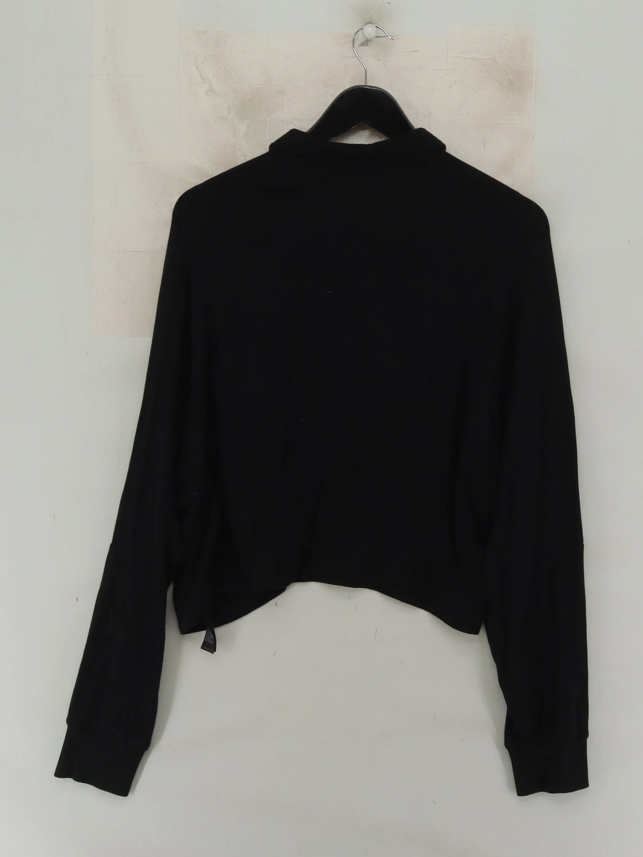 Topshop Women's Polo S Black Cotton with Viscose, Elastane Basic - Image 2