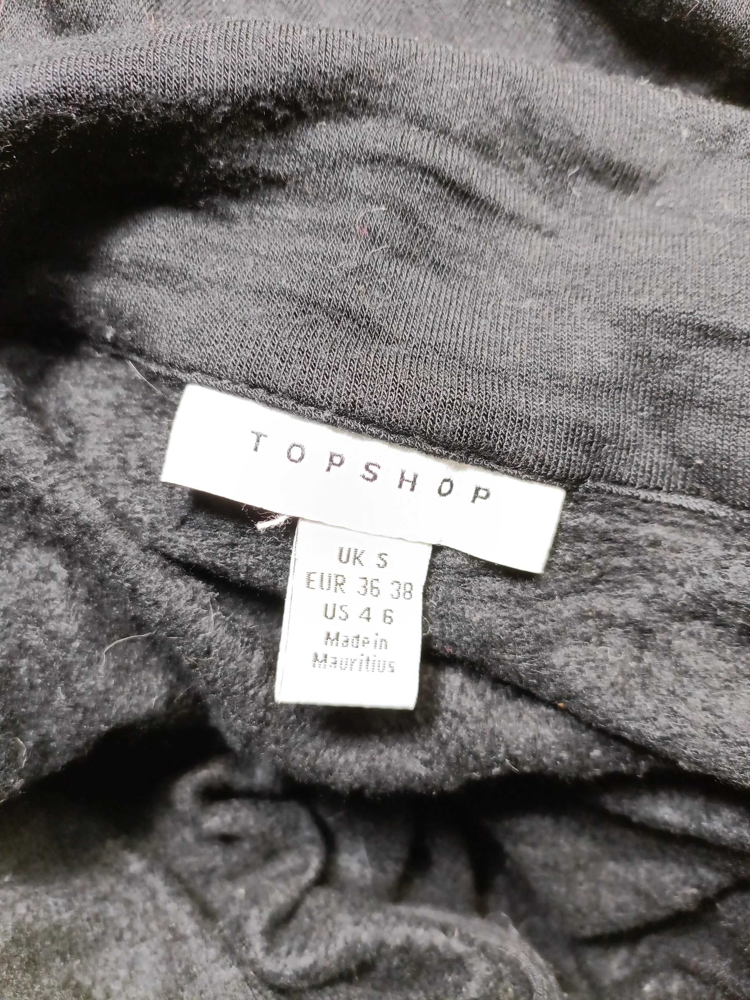Topshop Women's Polo S Black Cotton with Viscose, Elastane Basic - Image 5