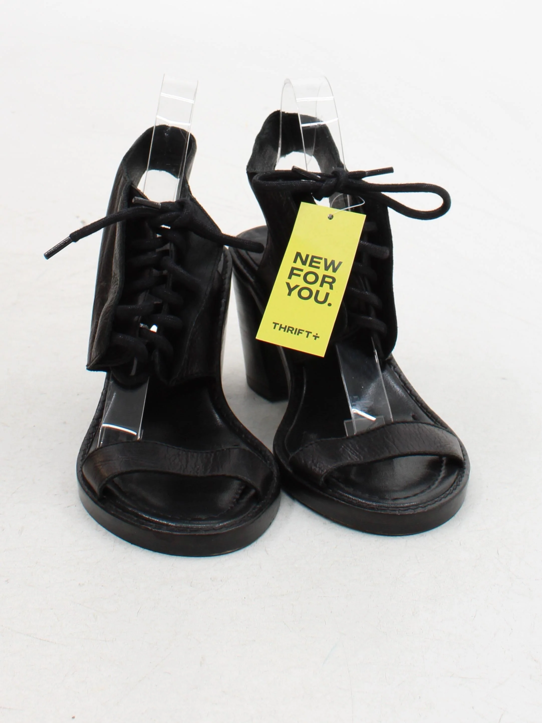 Topshop Women's Sandals UK 6 Black 100% Leather Strappy - Image 2