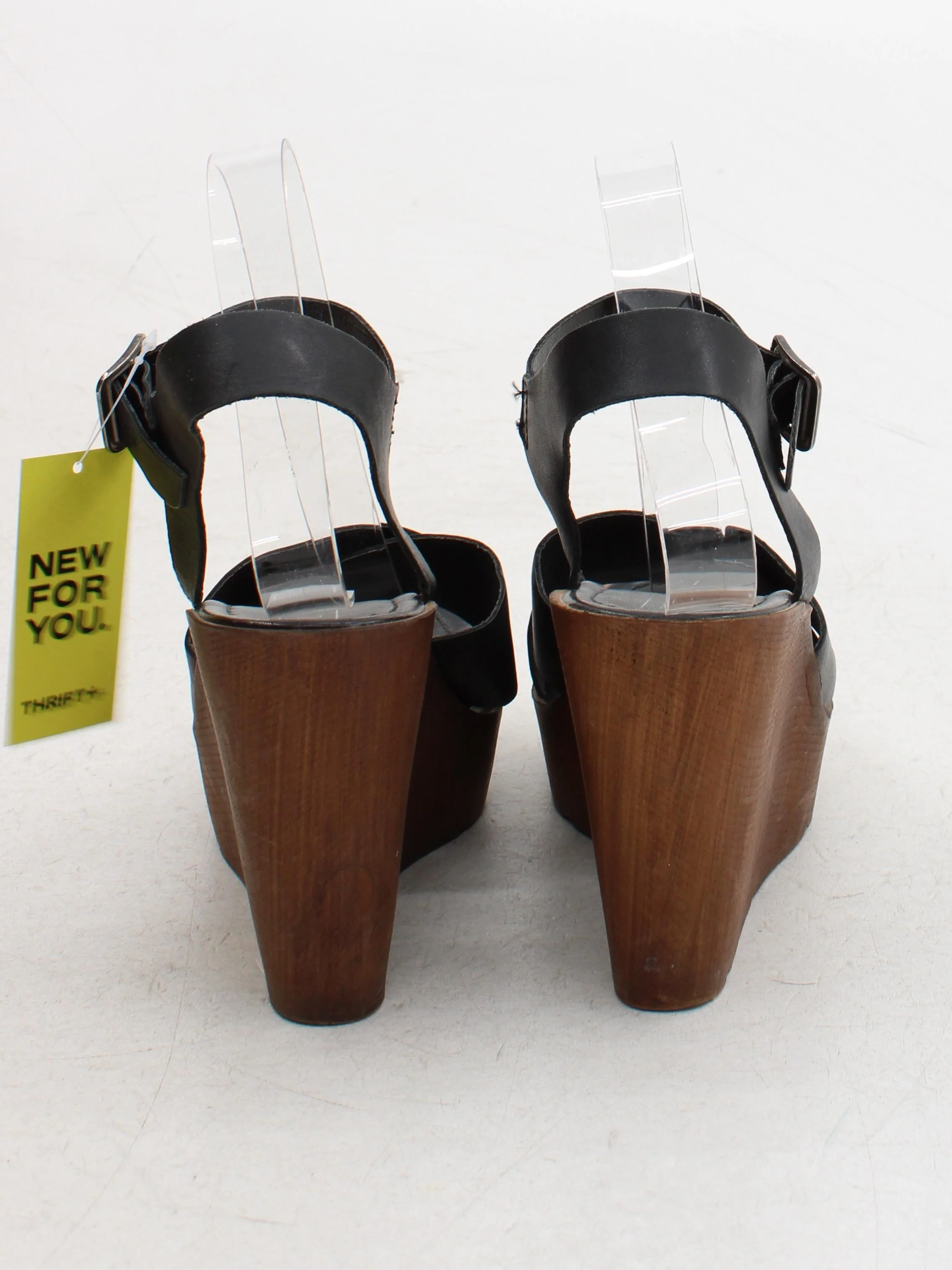 Topshop Women's Sandals UK 7 Black 100% Leather Strappy - Image 3