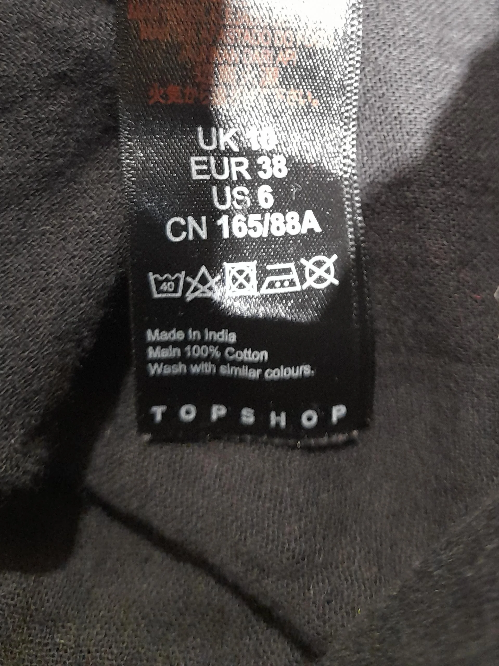 Topshop Women's Shirt UK 10 Black 100% Cotton Long Sleeve Collared Basic - Image 6