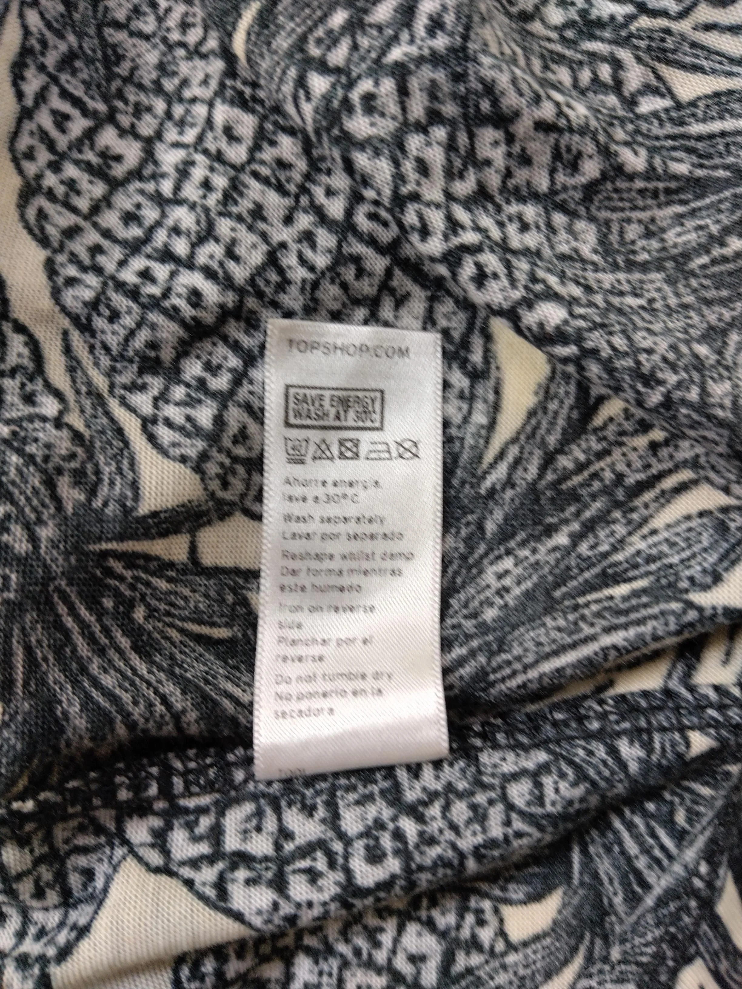 Topshop Women's Shirt UK 10 Multi 100% Other Sleeveless Collared Basic - Image 6