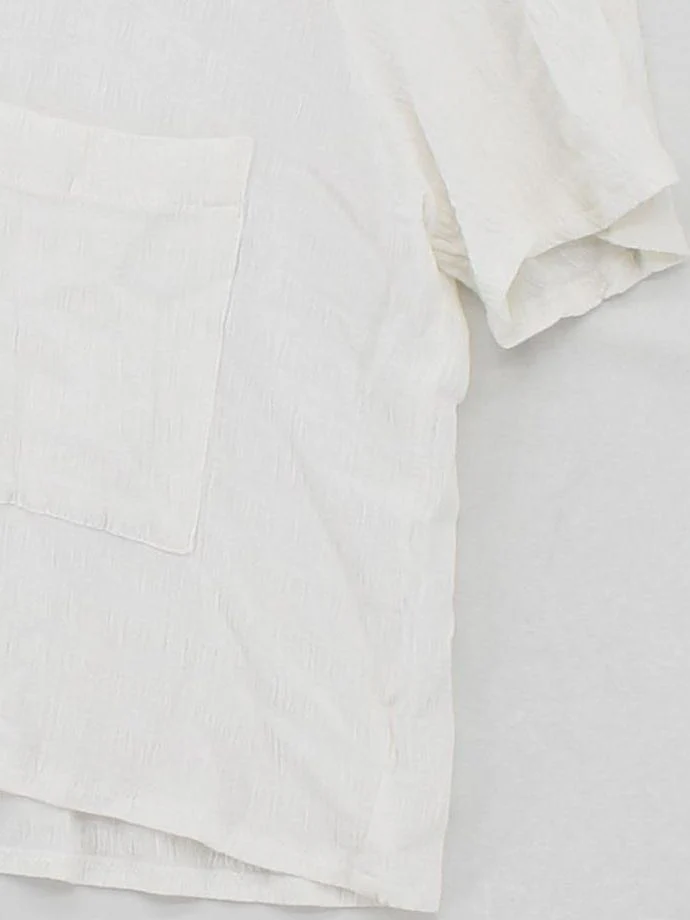 Topshop Women's Shirt UK 10 White 100% Other Short Sleeve V-Neck Basic - Image 4