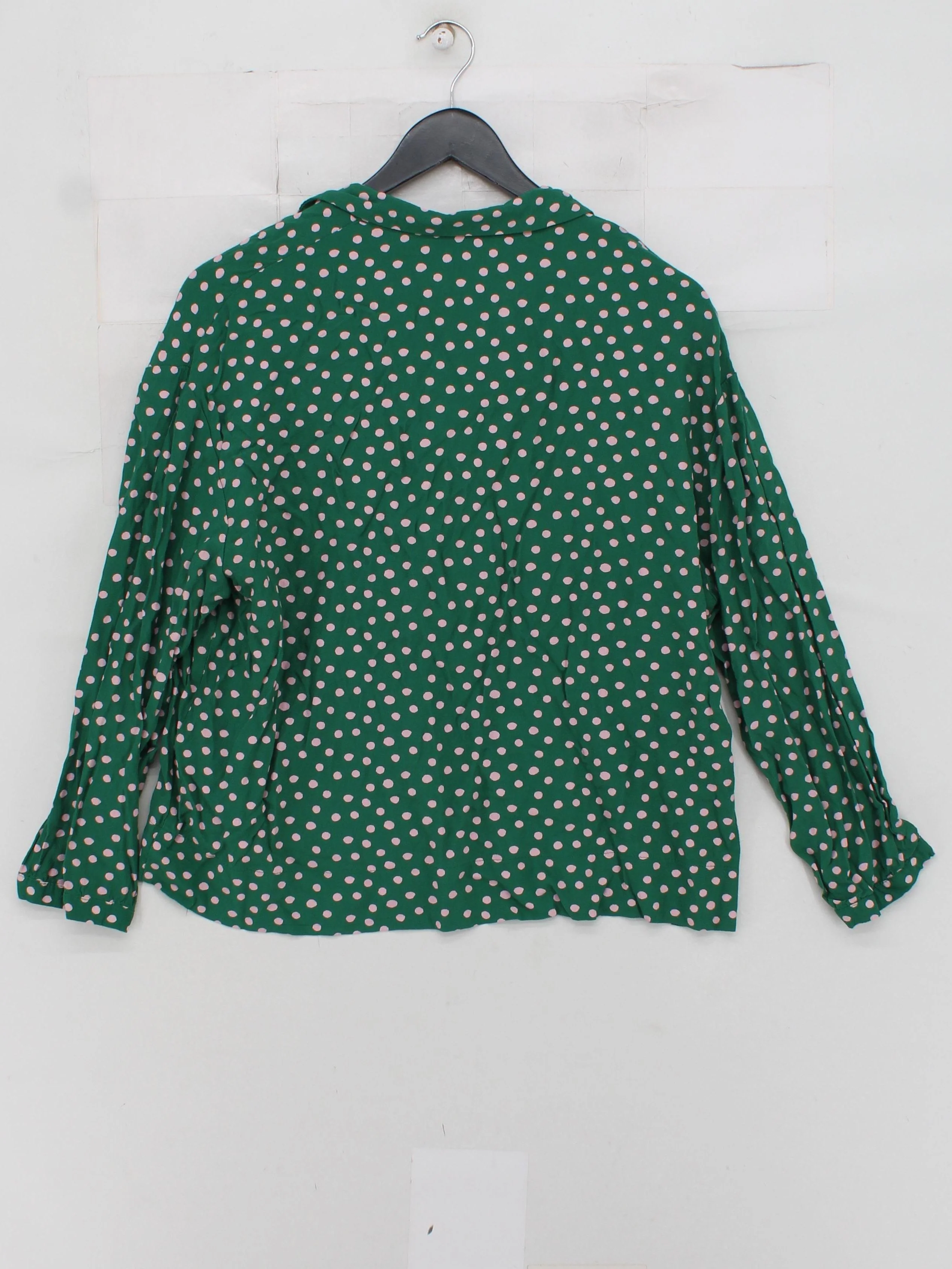 Topshop Women's Shirt UK 14 Green 100% Viscose Basic - Image 2