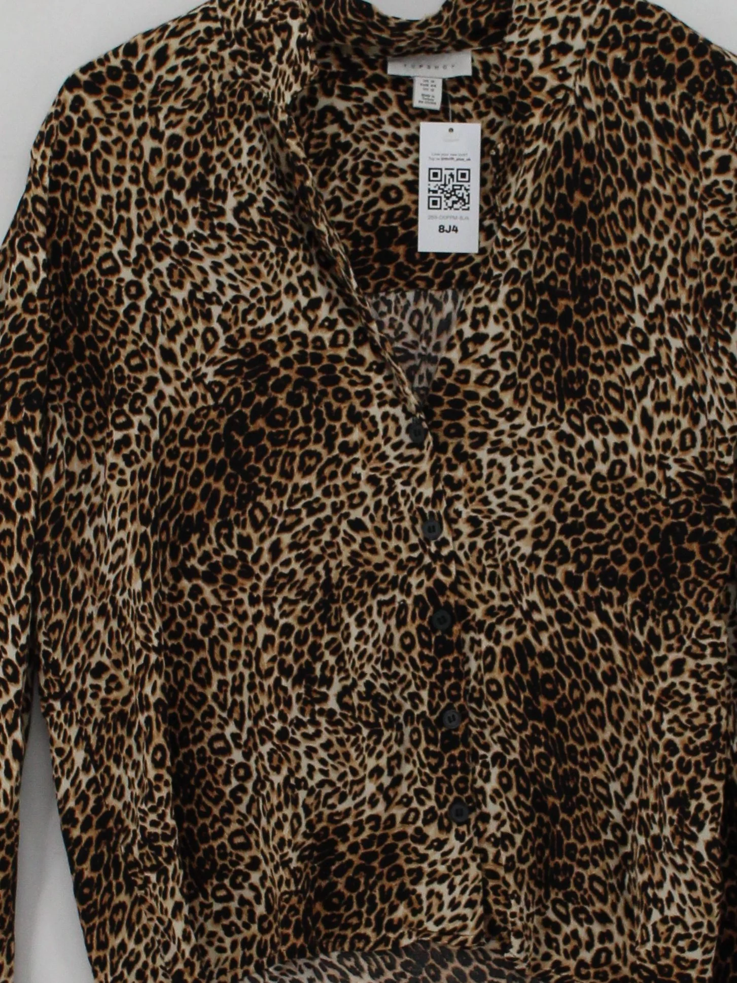 Topshop Women's Shirt UK 16 Multi 100% Viscose Basic - Image 3