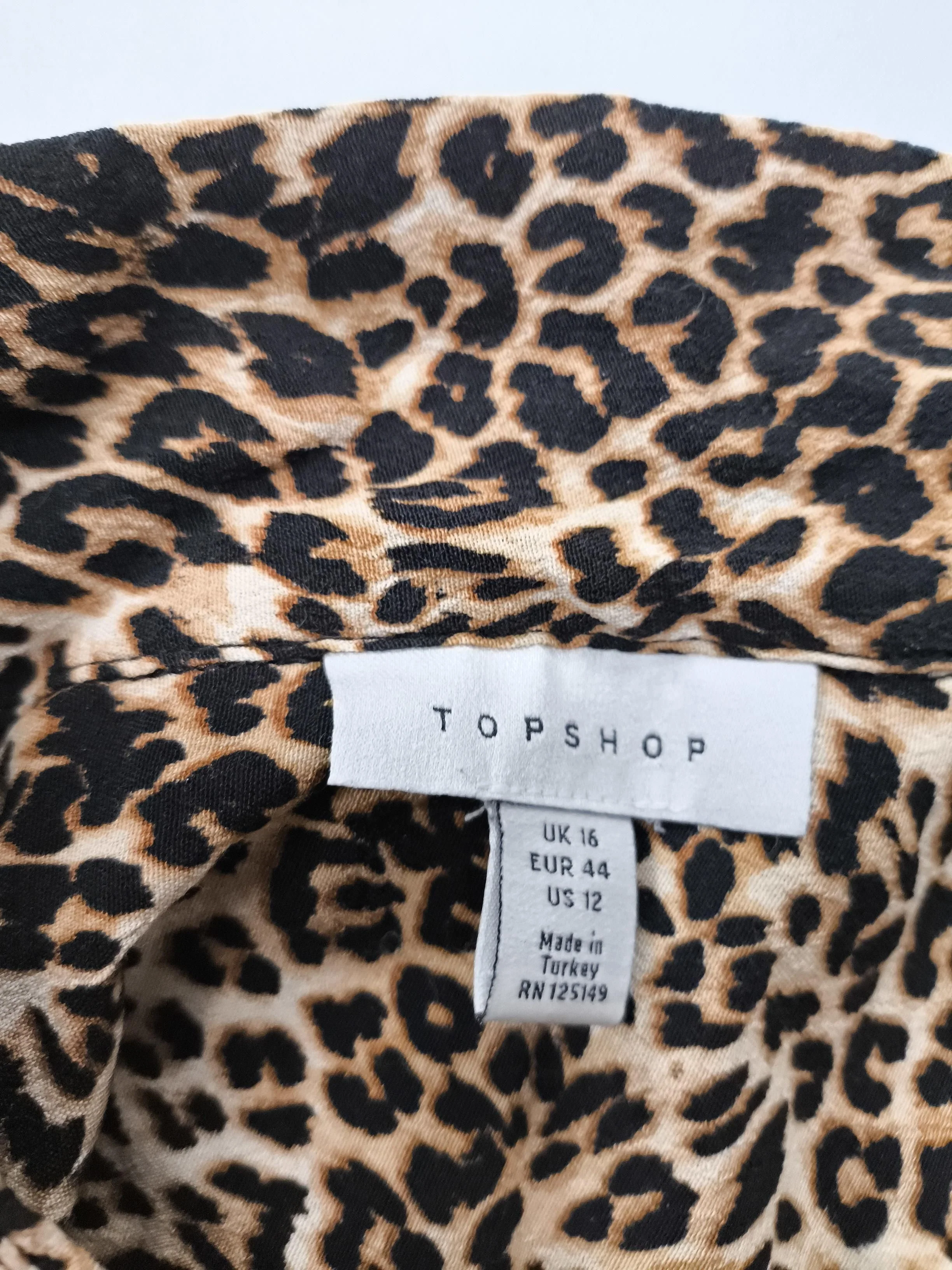 Topshop Women's Shirt UK 16 Multi 100% Viscose Basic - Image 5