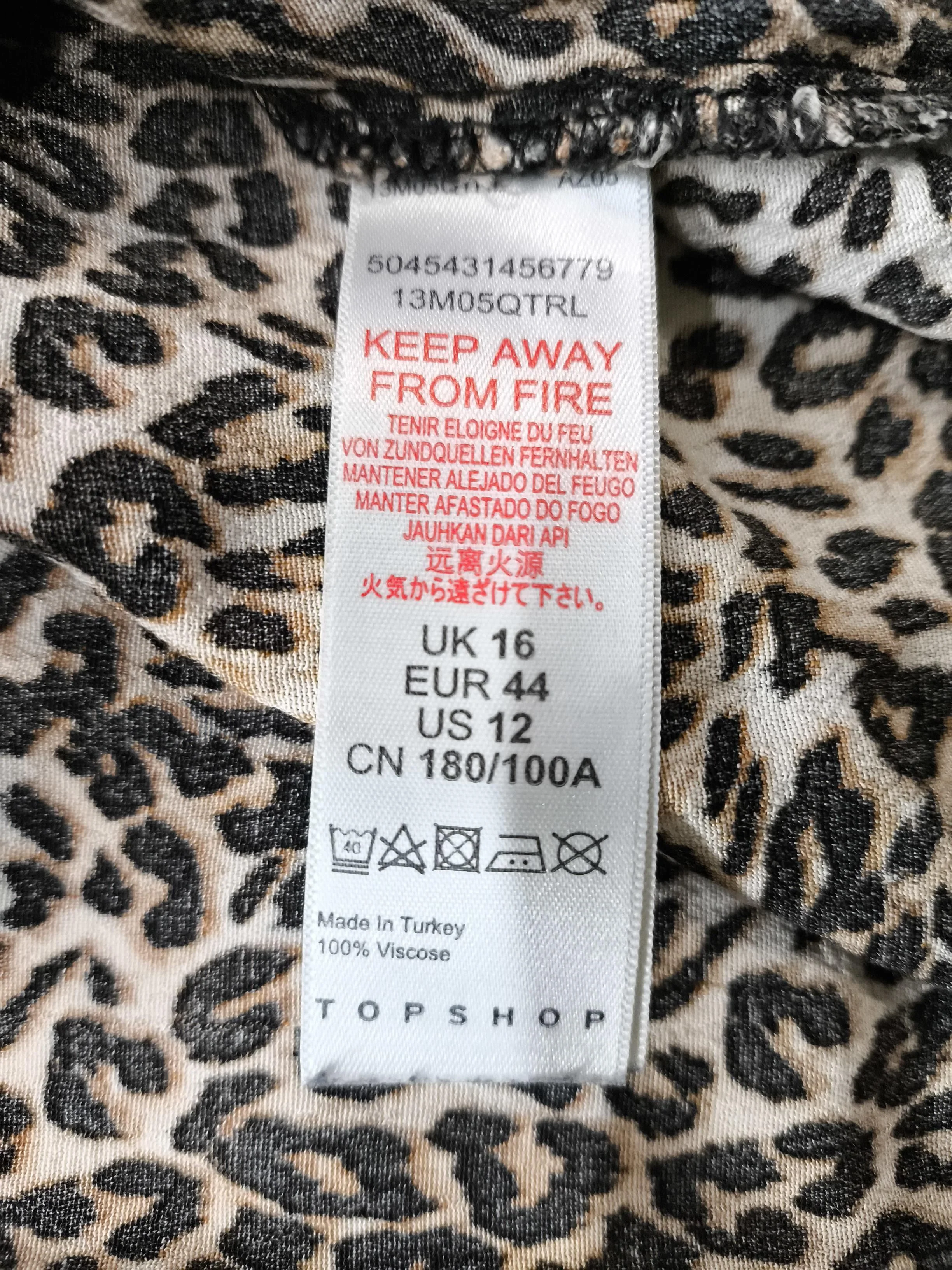 Topshop Women's Shirt UK 16 Multi 100% Viscose Basic - Image 6