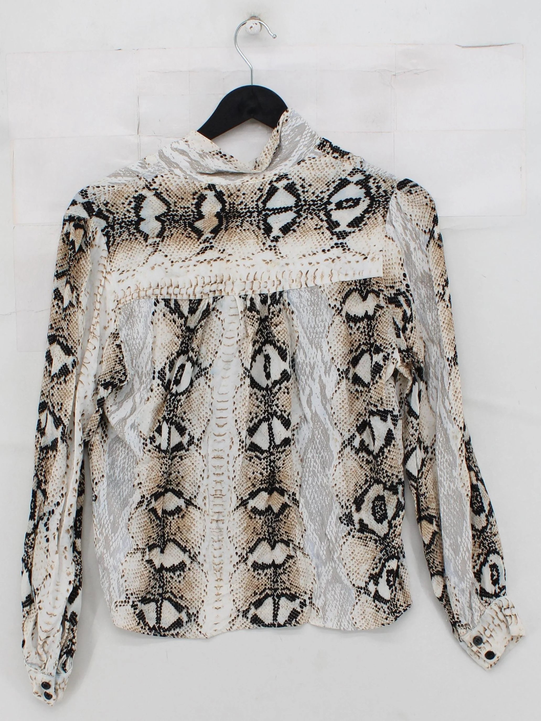 Topshop Women's Shirt UK 8 Multi 100% Viscose Basic - Image 2