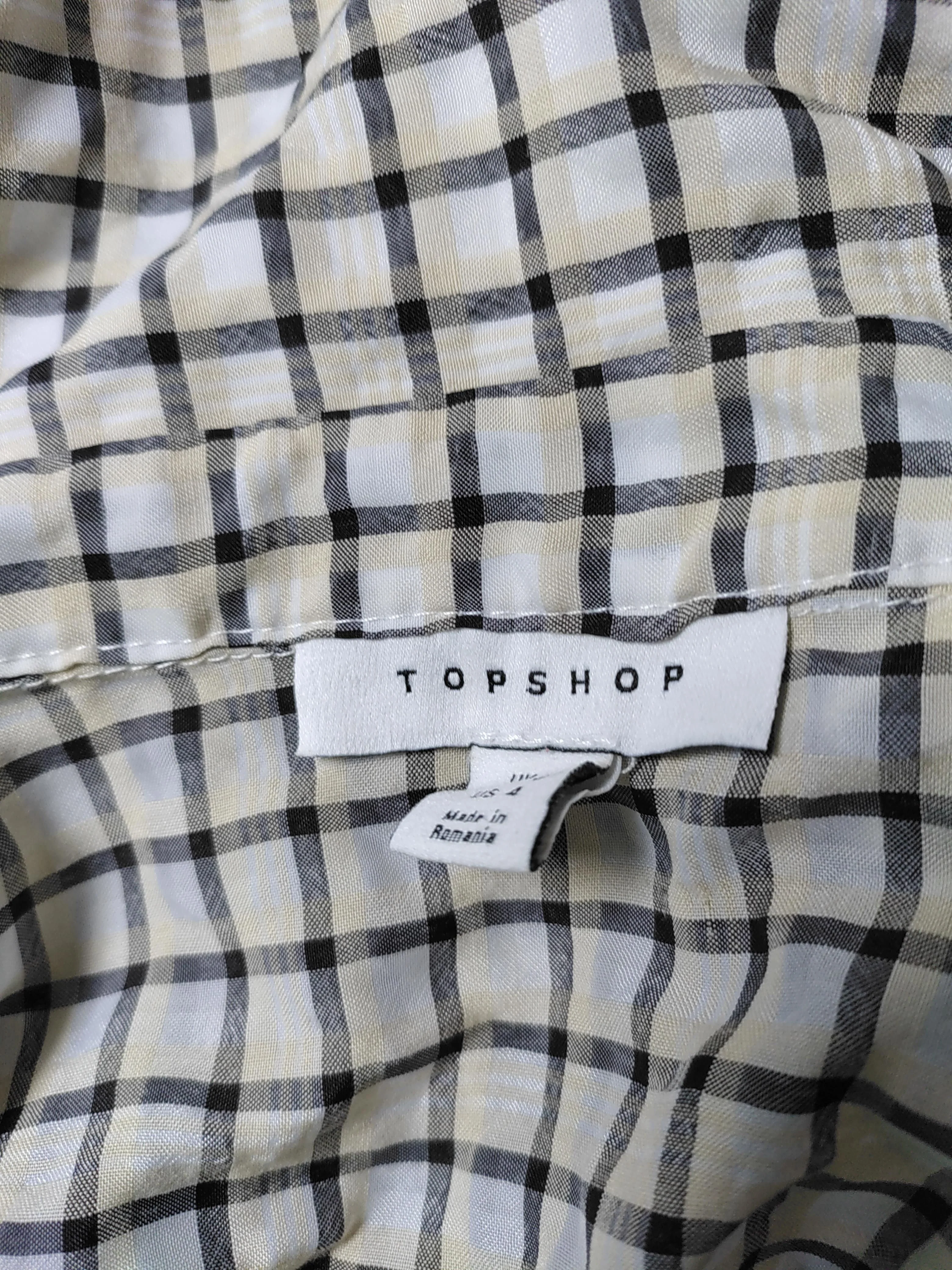 Topshop Women's Shirt UK 8 Multi Polyester with Viscose Basic - Image 5