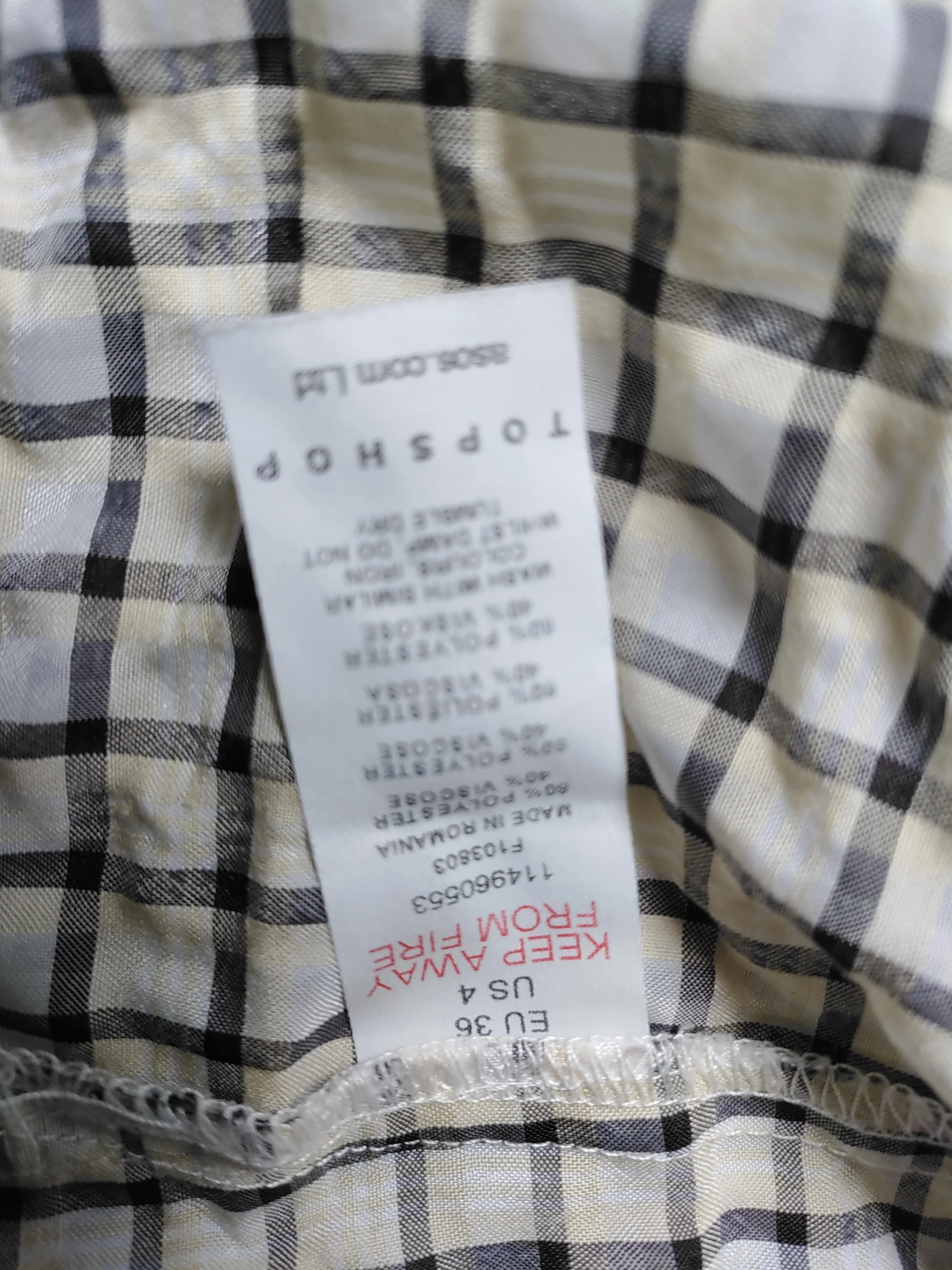 Topshop Women's Shirt UK 8 Multi Polyester with Viscose Basic - Image 6