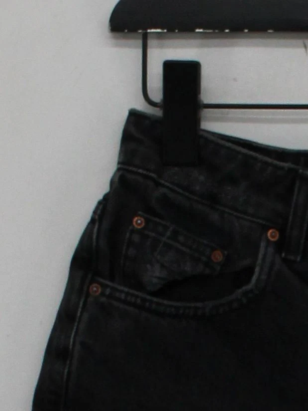 Topshop Women's Shorts UK 10 Black 100% Cotton Cut-Off - Image 4