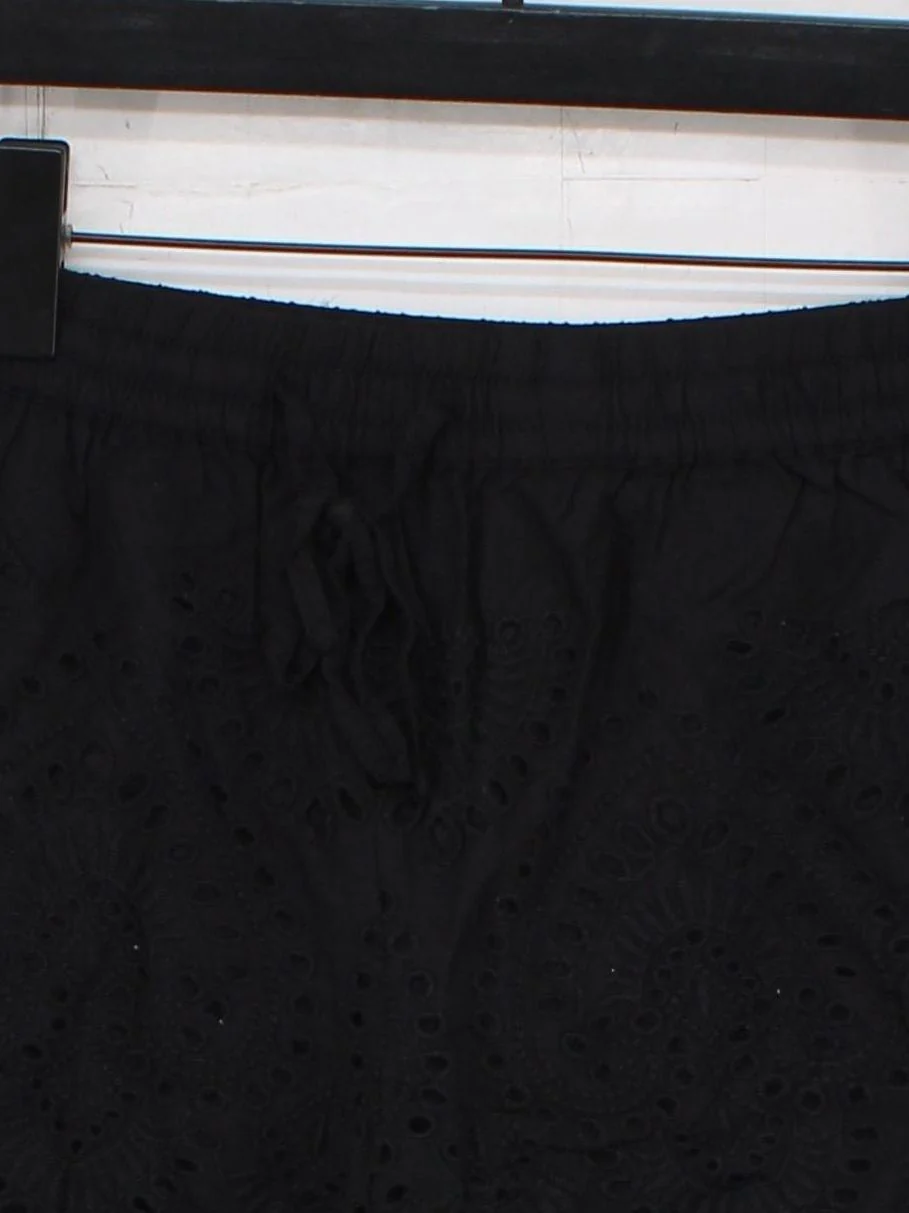 Topshop Women's Shorts UK 10 Black 100% Viscose Mom - Image 3