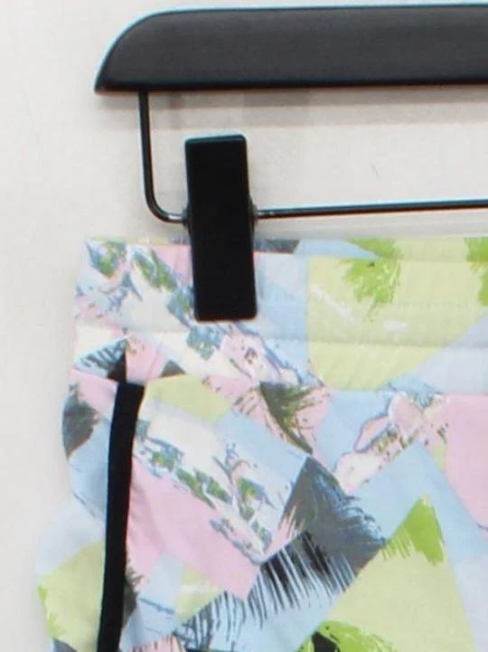 Topshop Women's Shorts UK 10 Multi Graphic Cotton with Polyester Cargo - Image 4