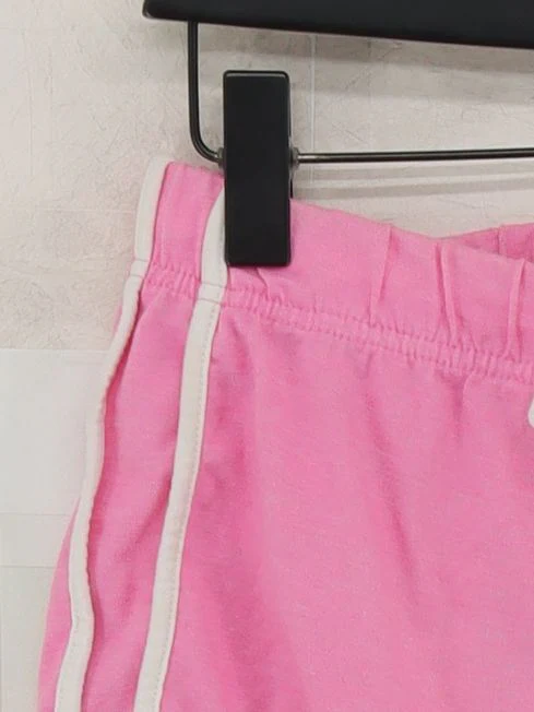 Topshop Women's Shorts UK 10 Pink Polyester with Cotton, Viscose Sweat - Image 4