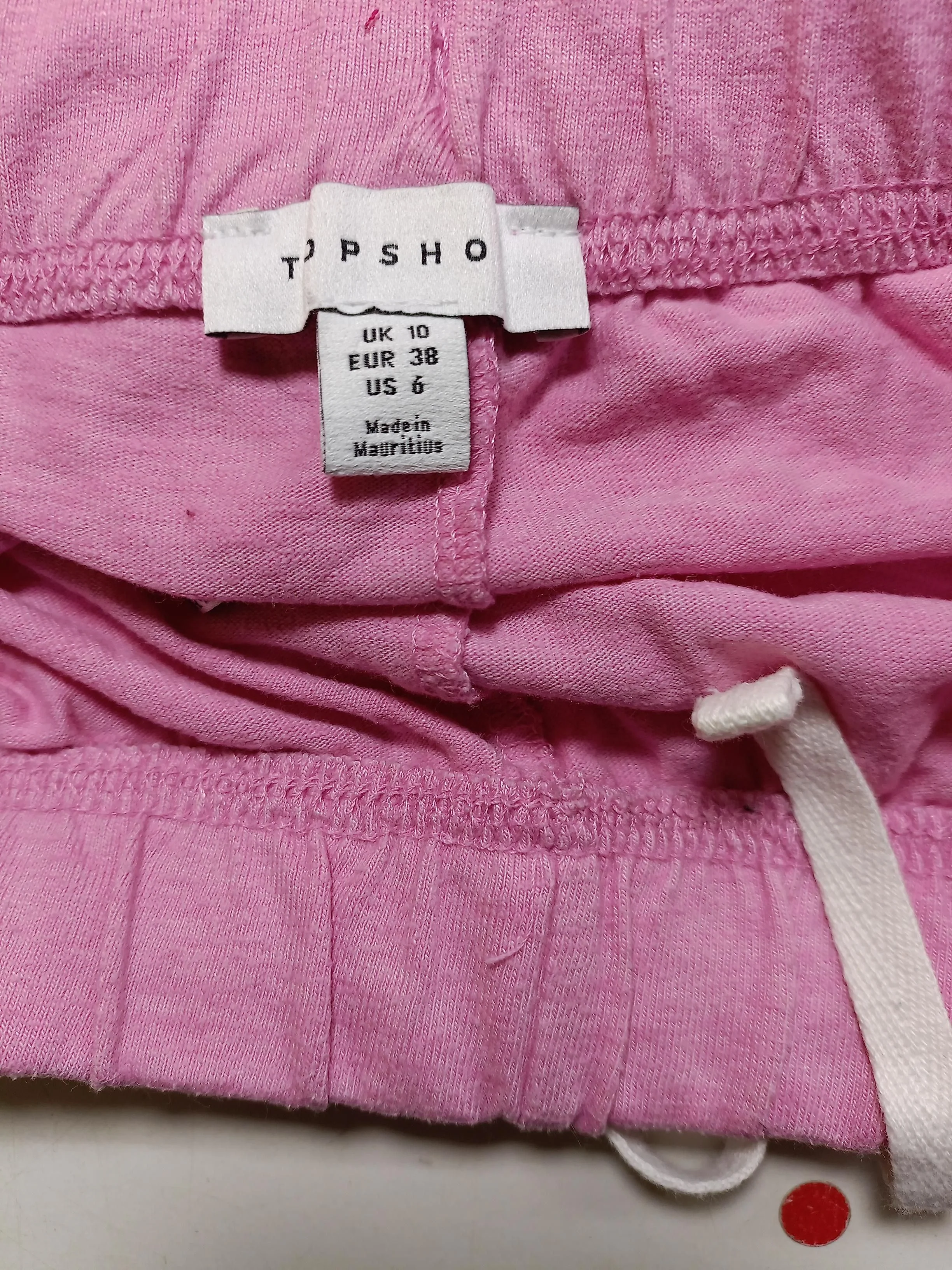 Topshop Women's Shorts UK 10 Pink Polyester with Cotton, Viscose Sweat - Image 5