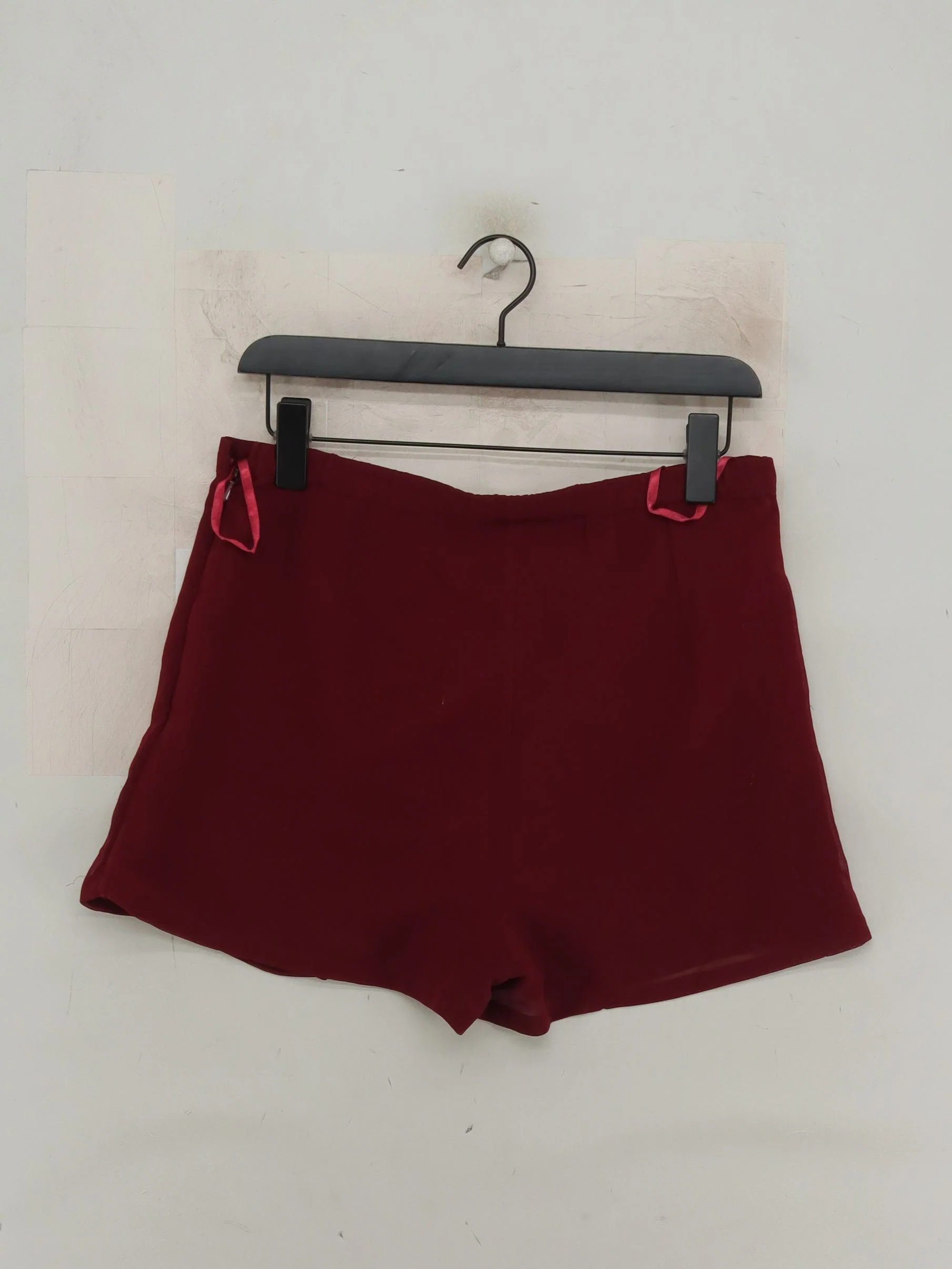Topshop Women's Shorts UK 10 Red 100% Polyester Sweat - Image 2