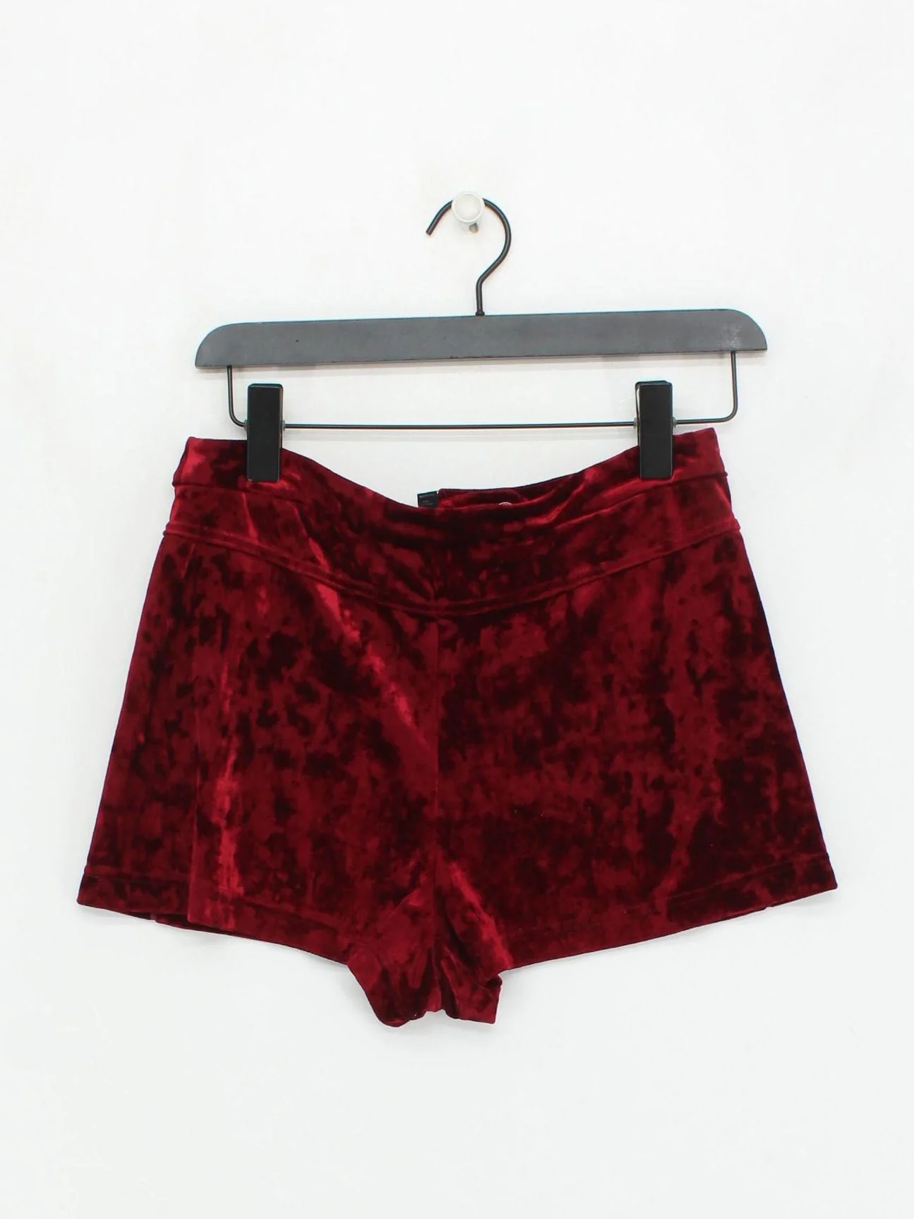 Topshop Women's Shorts UK 10 Red Polyester with Elastane Mom - Image 2