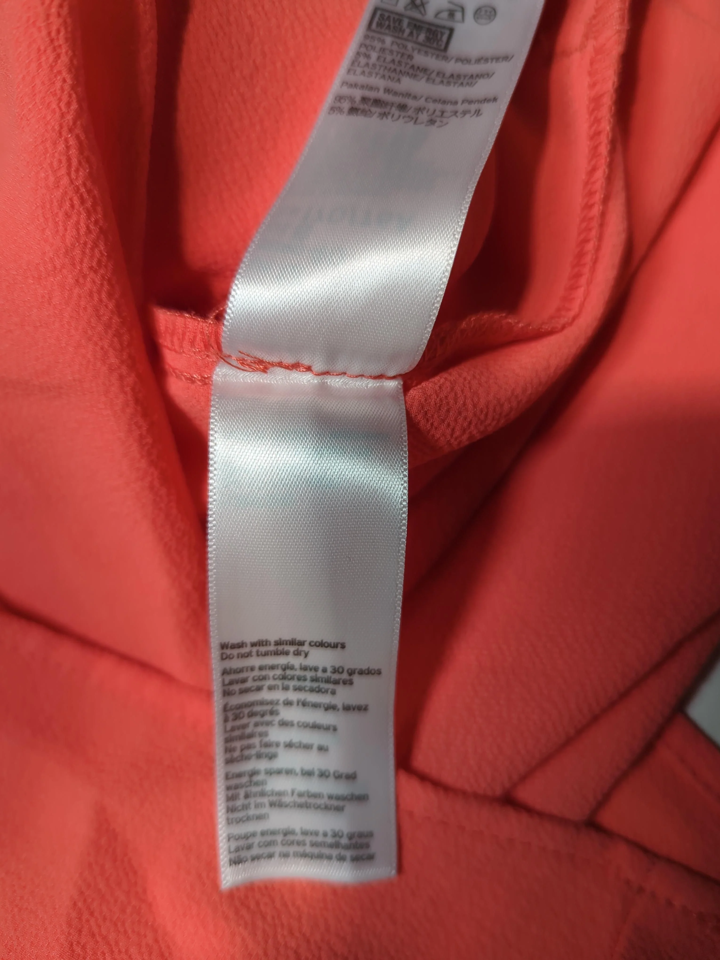 Topshop Women's Shorts UK 12 Orange Polyester with Elastane Mom - Image 6