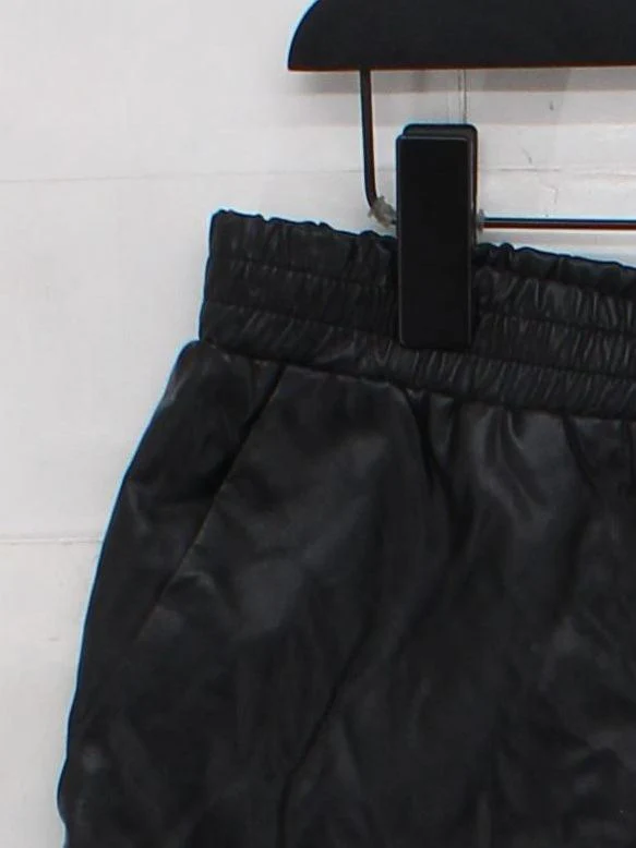 Topshop Women's Shorts UK 14 Black Polyester - Image 4