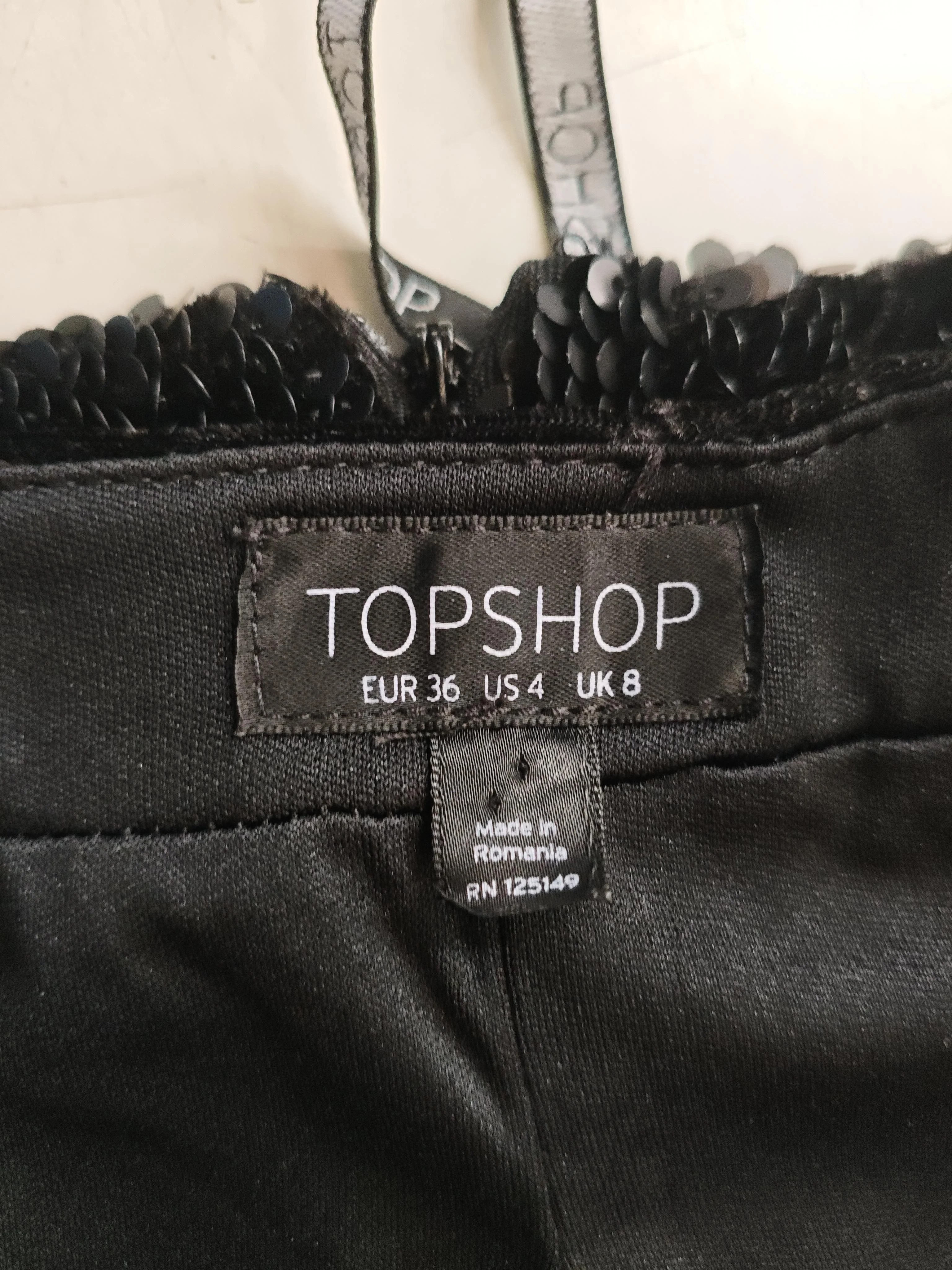 Topshop Women's Shorts UK 8 Black Polyester with Elastane Cut-Off - Image 5
