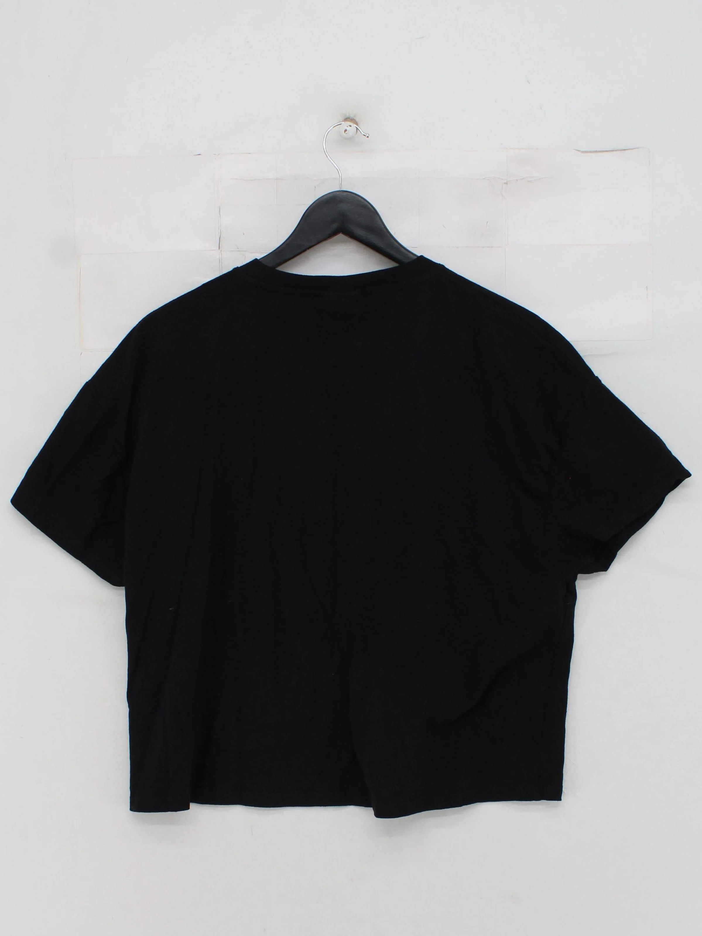 Topshop Women's T-Shirt M Black 100% Cotton Short Sleeve Round Neck Basic - Image 2